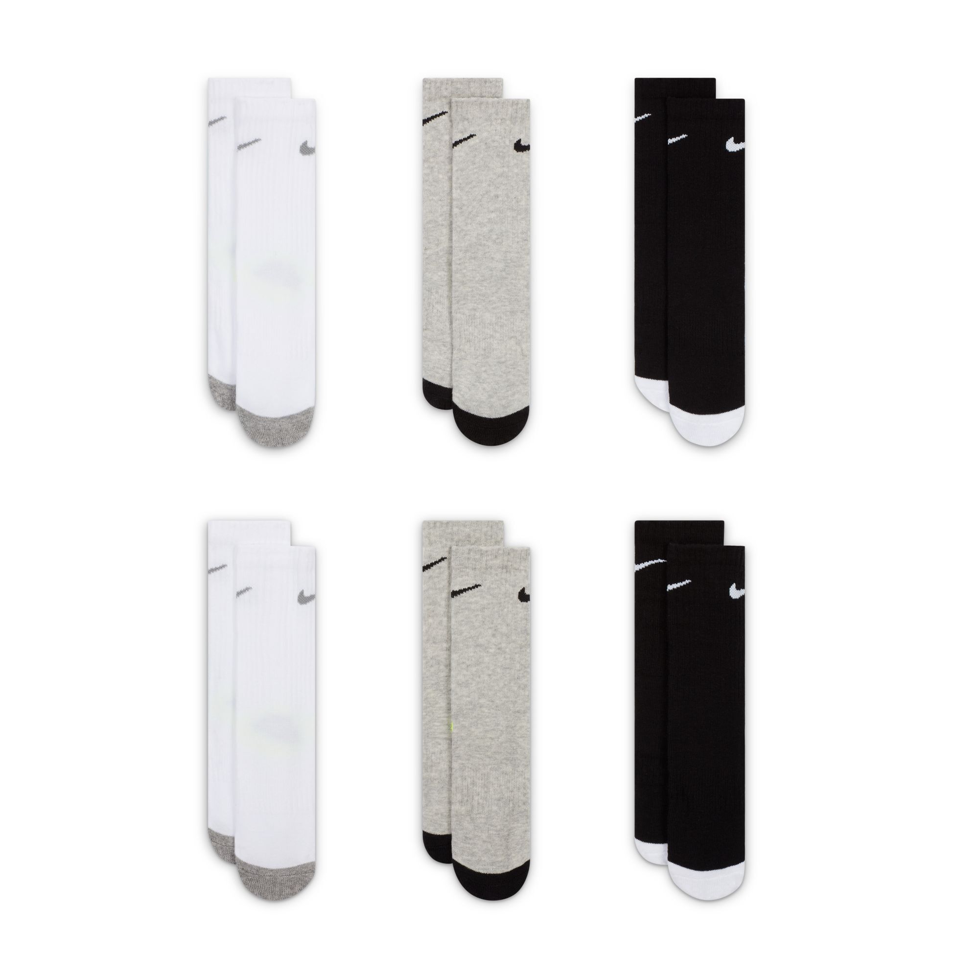 Nike Smiley Crew Socks (6 Pairs) image number 1