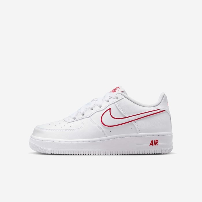 Buy Nike Air Force Older Kids' Shoes White/University Red