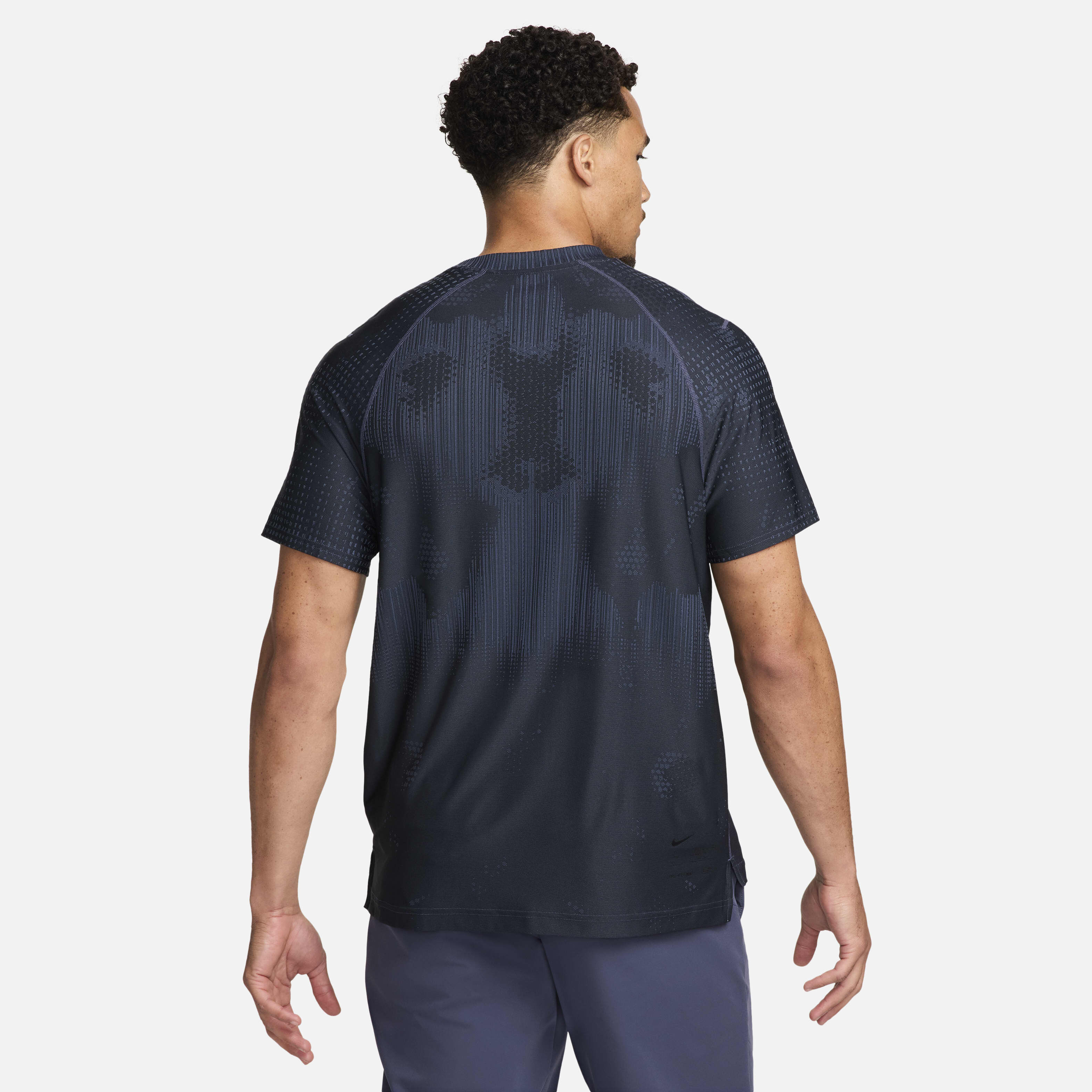 ★Nike★ Dry Fit UV High Waist Short Sleeve Fitness Top M Bl Men's Nike Pro Dri-FIT Tight Short-Sleeve Fitness Top | JD