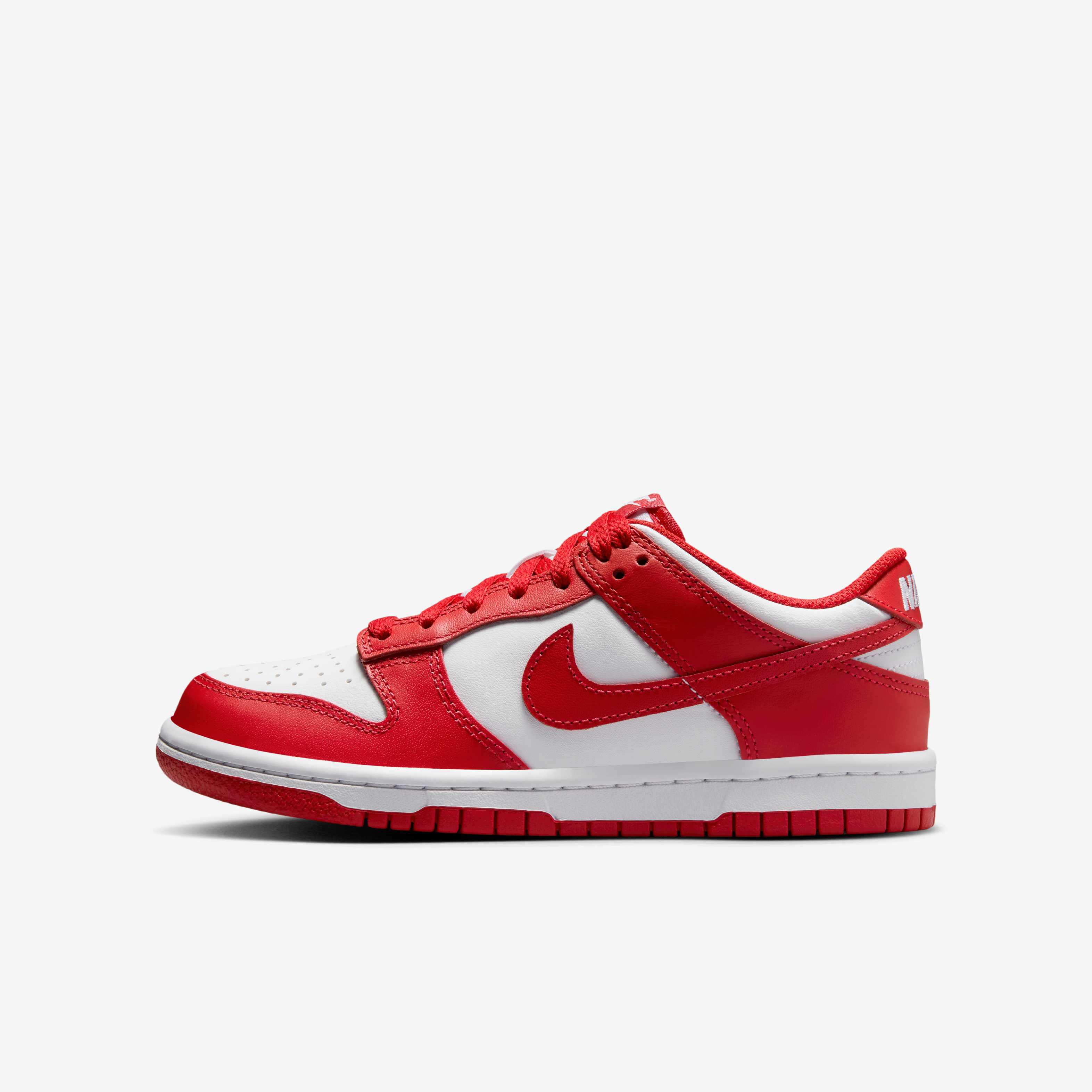 Buy Nike Dunk Low Older Kids' Shoes - White/University Red | Nike Saudi  Official