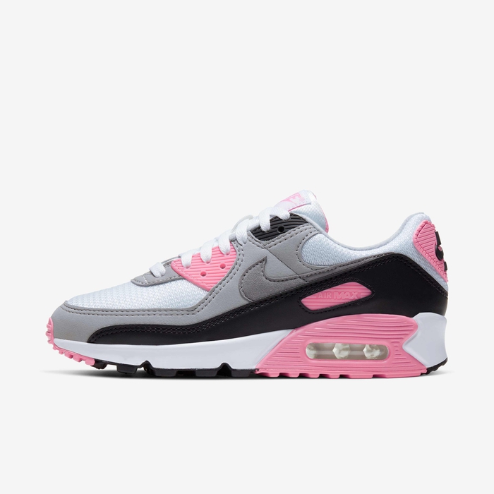 Buy Nike Air Max 90 Women's Shoes White/Rose/Black/Particle Grey