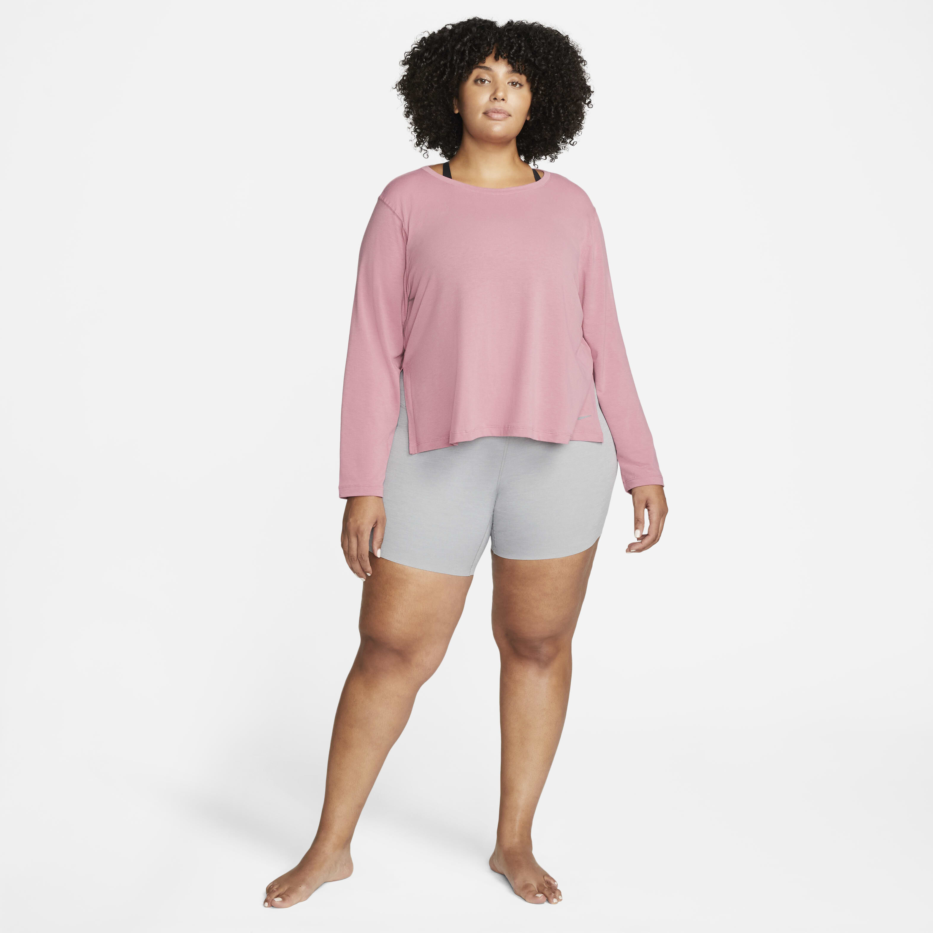 Buy Nike Yoga Dri-FIT Women's Long-Sleeve Top (Plus size) Desert