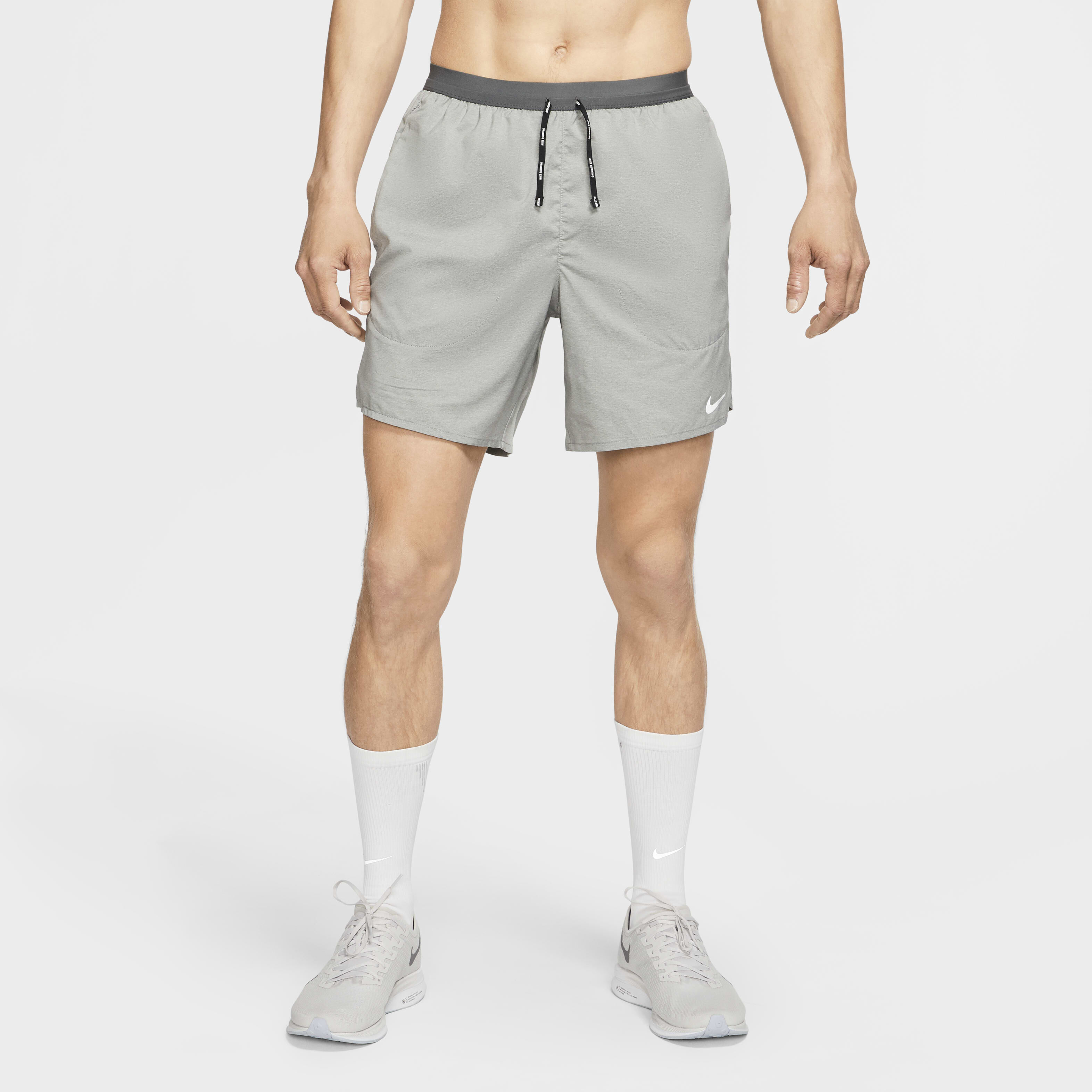 Buy Nike Flex Stride Men s 18cm approx. Brief Running Shorts Iron Grey Heather Nike Saudi Official