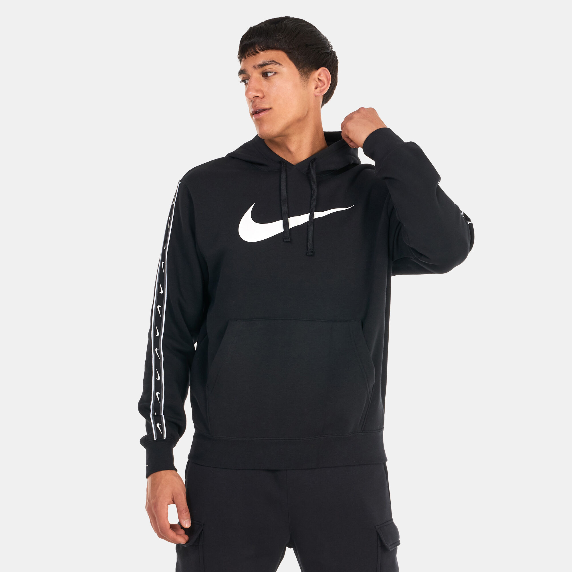 Grey nike discount sweatpants and hoodie
