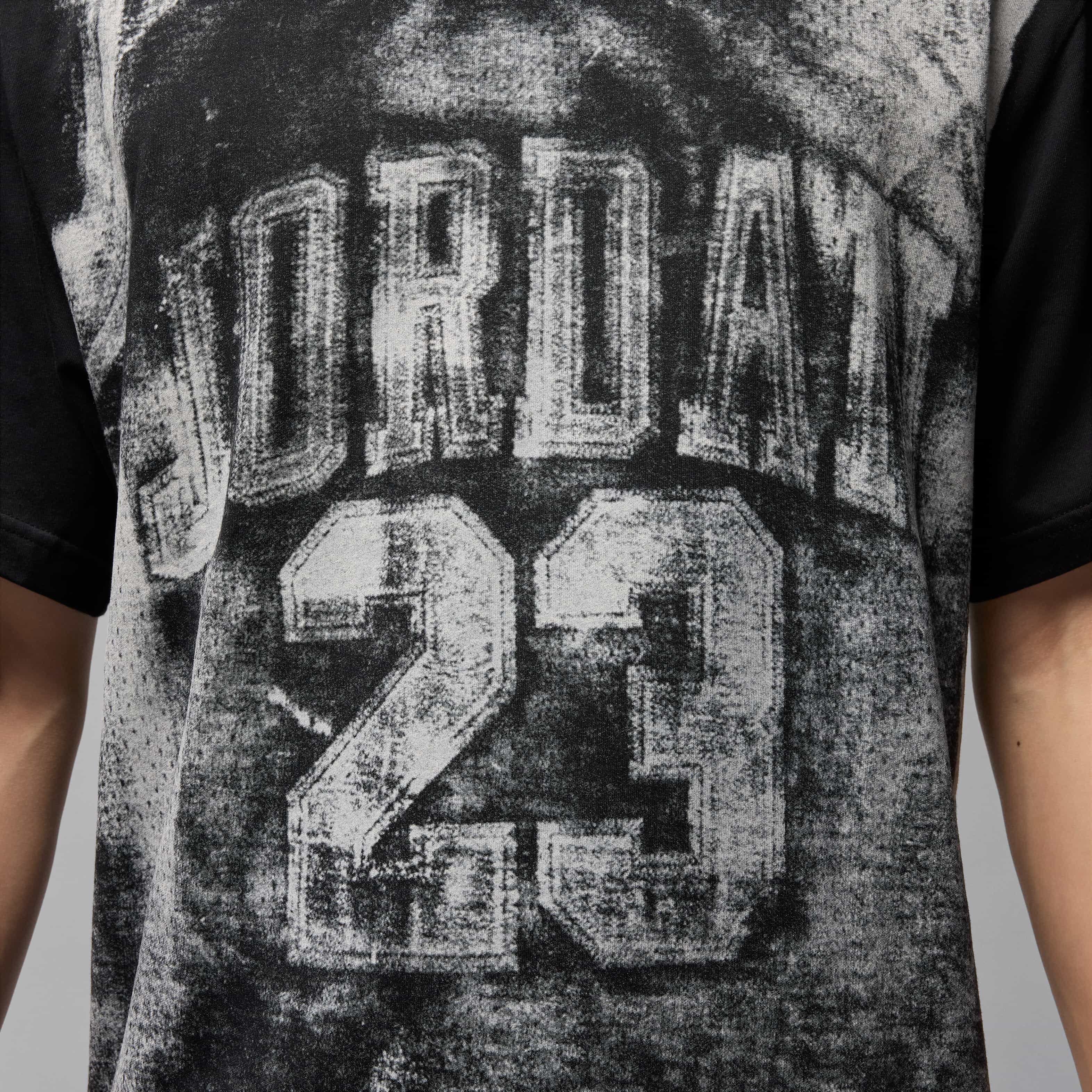 ★ Nike★ Jordan Brooklyn T-Shirt M Black Sail HQ8925010 HQ Jordan Brooklyn Tee xld – Oneness Boutique