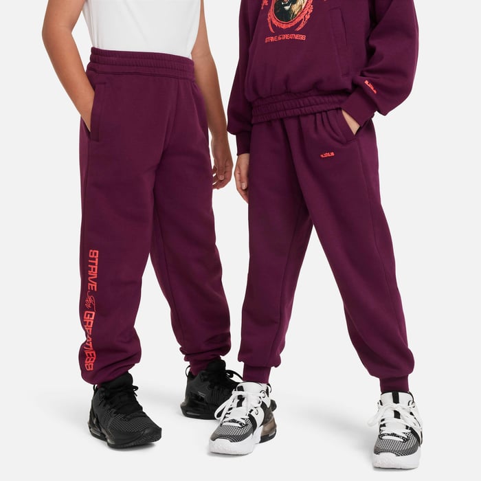 Buy LeBron Older Kids' Basketball Trousers Bordeaux/Track Red