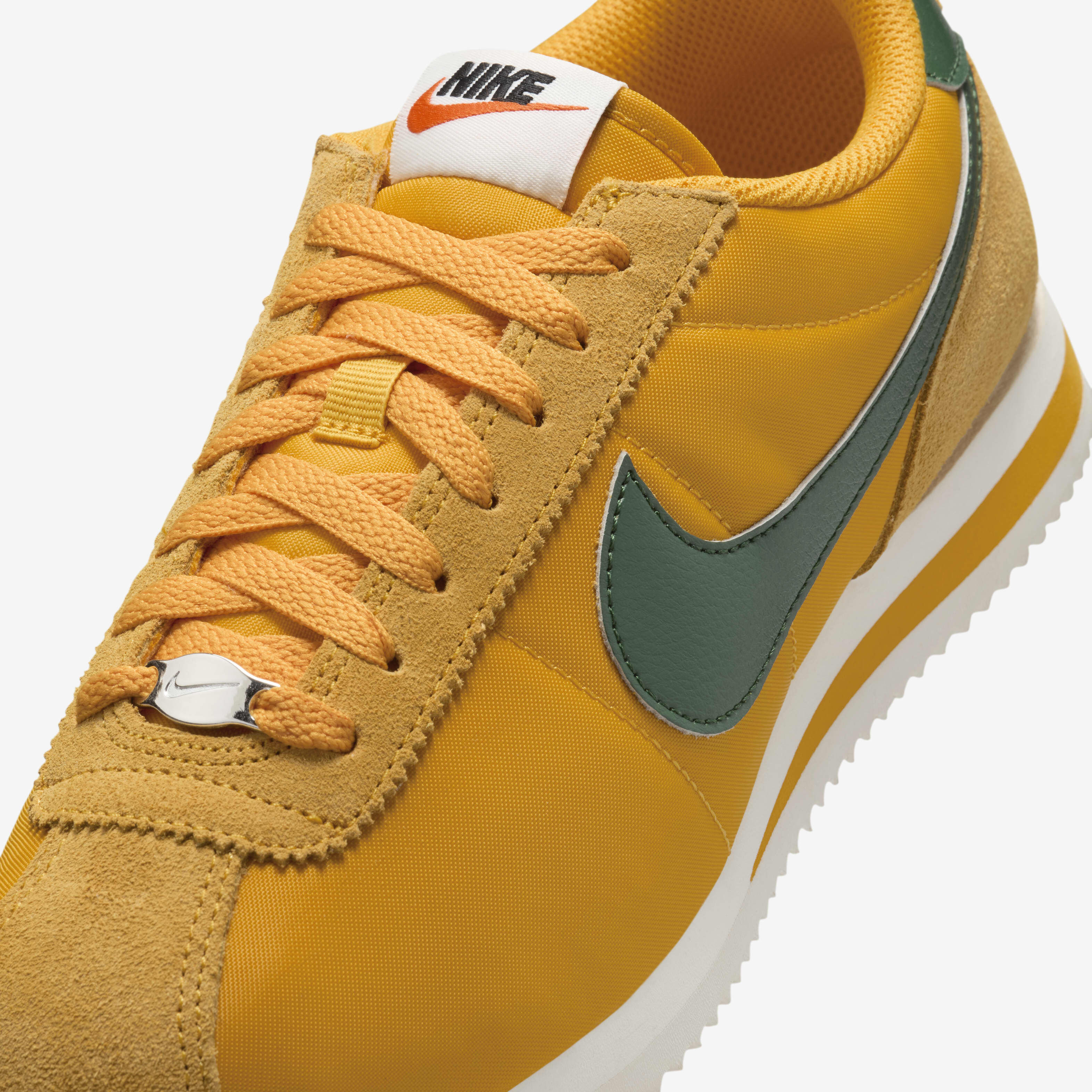 Buy Nike Cortez Textile Shoes Yellow Ochre Safety Orange Black Gorge Green Nike Saudi Official