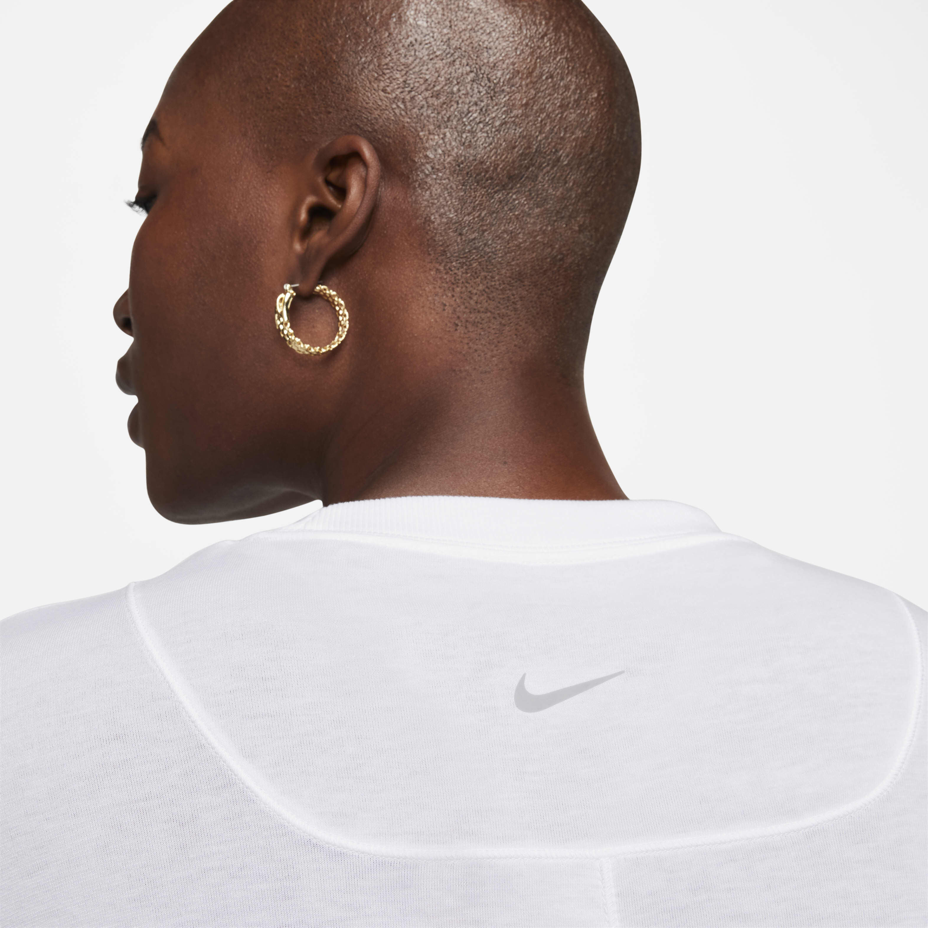 ★★Nike★★ One Relaxed Dry Fit Short Sleeve Top W White Bl Nike One Relaxed Dri-fit Short-sleeve Top In White | ModeSens