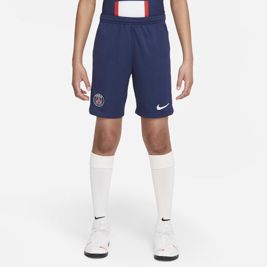Football Shorts-Nike, Paris Saint-Germain 2022/23 Stadium Home, Older Kids' Nike Dri-FIT Football Shorts Football Shorts-Nike, Paris Saint-Germain 2022/23 Stadium Home, Older Kids' Nike Dri-FIT Football Shorts