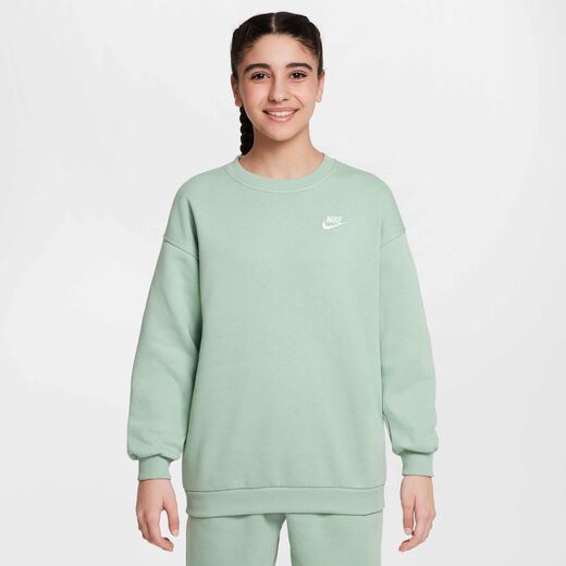سويت شيرت للأطفال-نايكي, نايكي سبورتسوير كلوب فليس, سويتشيرت واسع للأطفال الكبار (للبنات)