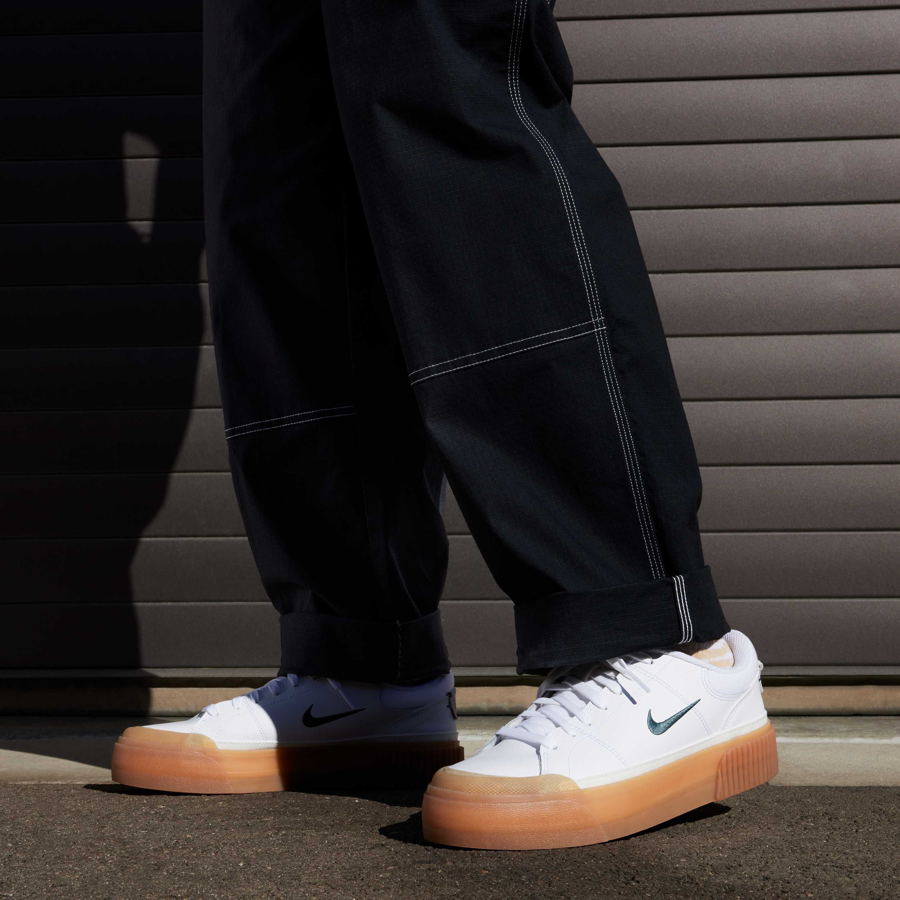 ☆nike☆ Court Legacy Lift W WhiteGum YellowSail University Nike Court Legacy Lift Womens Lifestyle Shoes White Gum