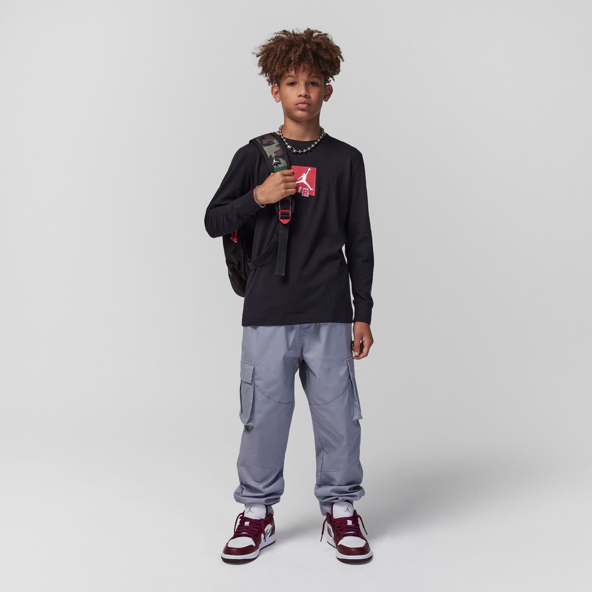 Jordan Air Stacked Long Sleeve Tee image number 3