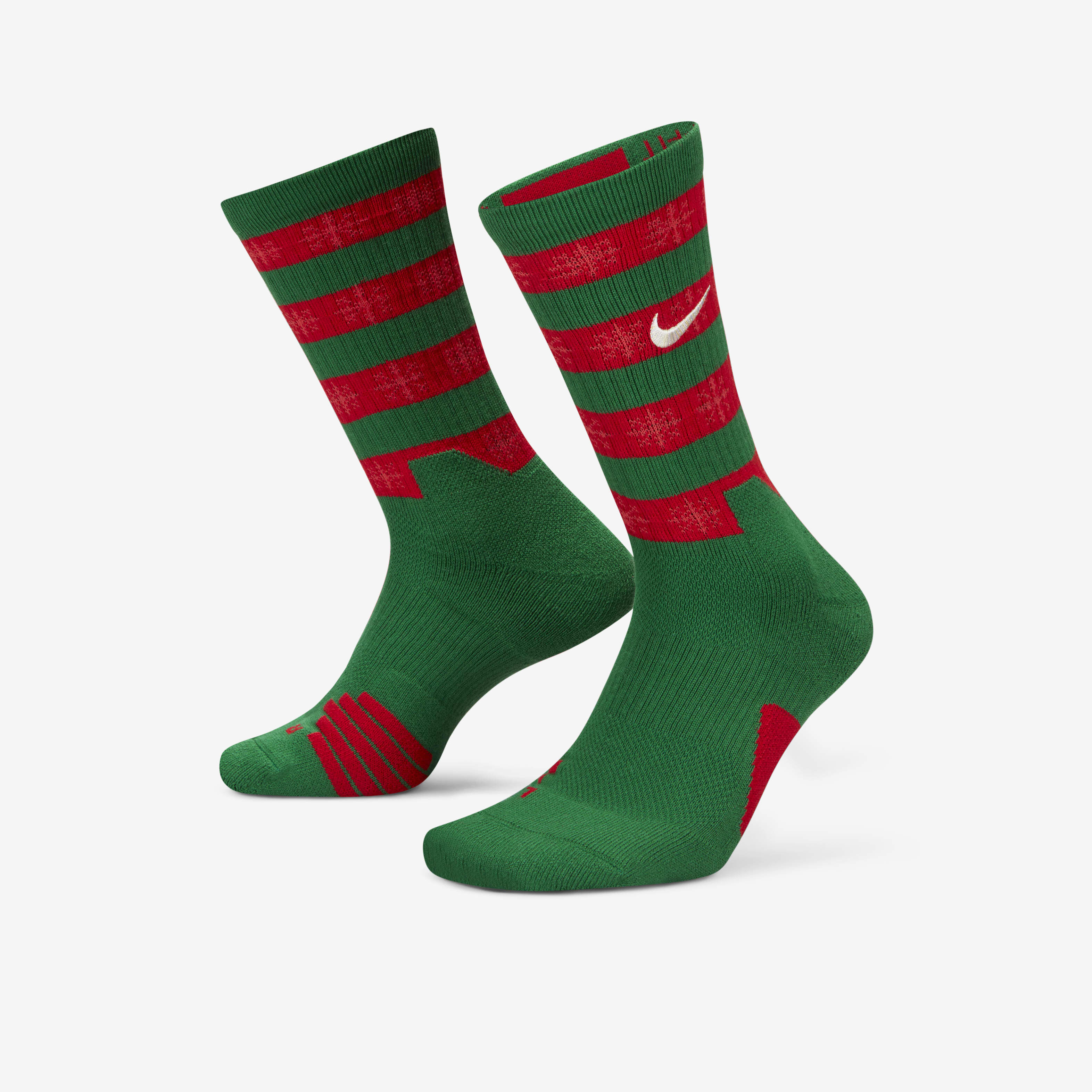 nike men's elite christmas crew socks