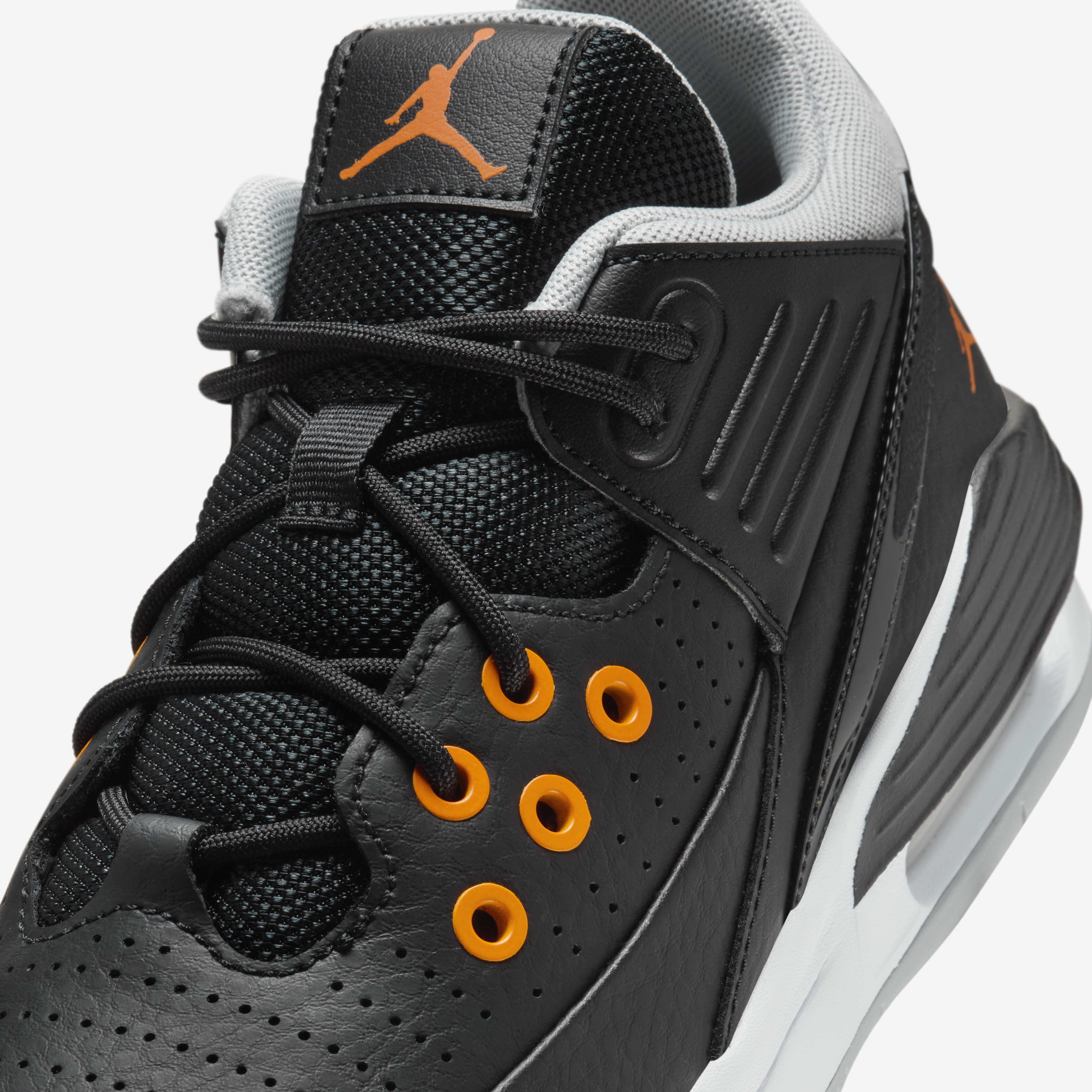 Buy Jordan Max Aura 5 Older Kids Shoes Black Wolf Grey White Magma Orange Nike Saudi Official