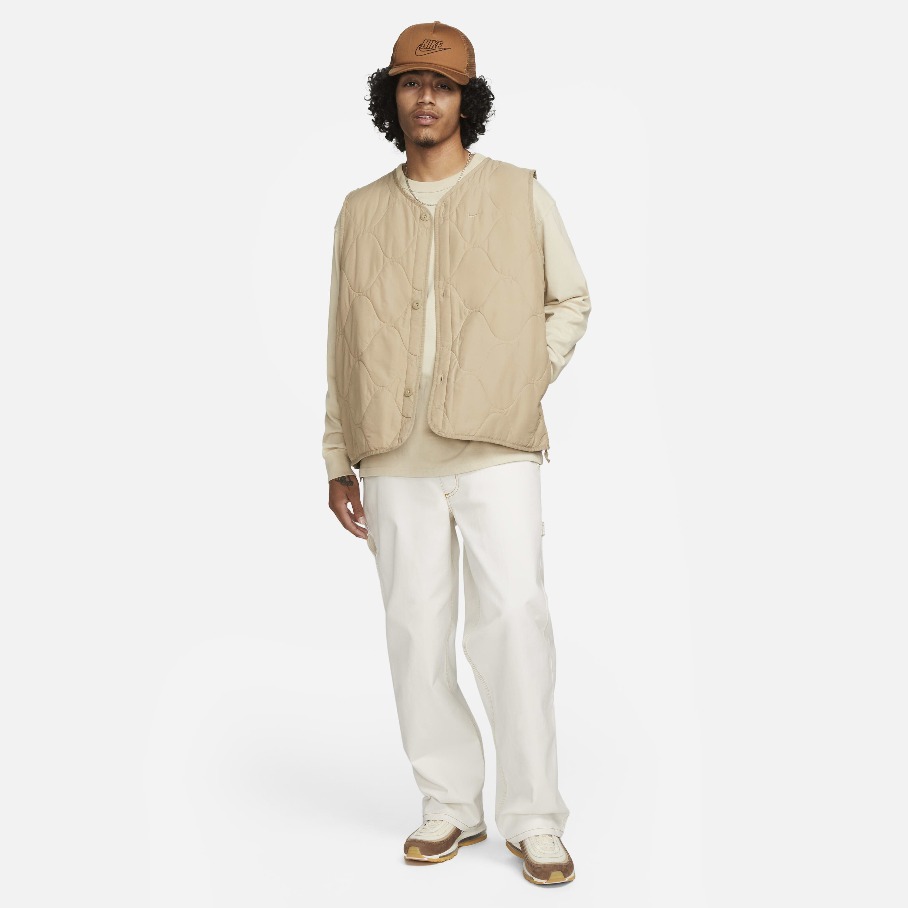 Buy Nike Life Men's Woven Insulated Military Gilet - Khaki