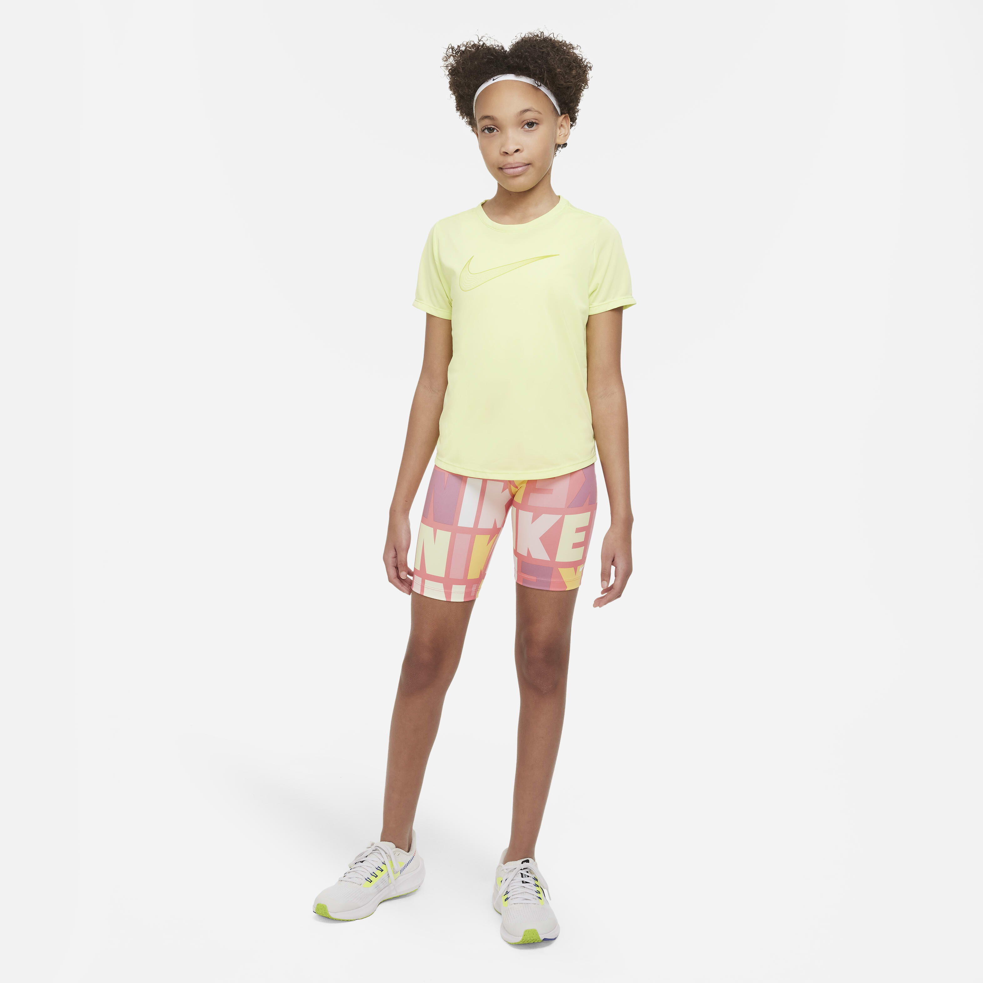 Buy Nike Dri-FIT One Older Kids' (Girls') Biker Shorts - Sea