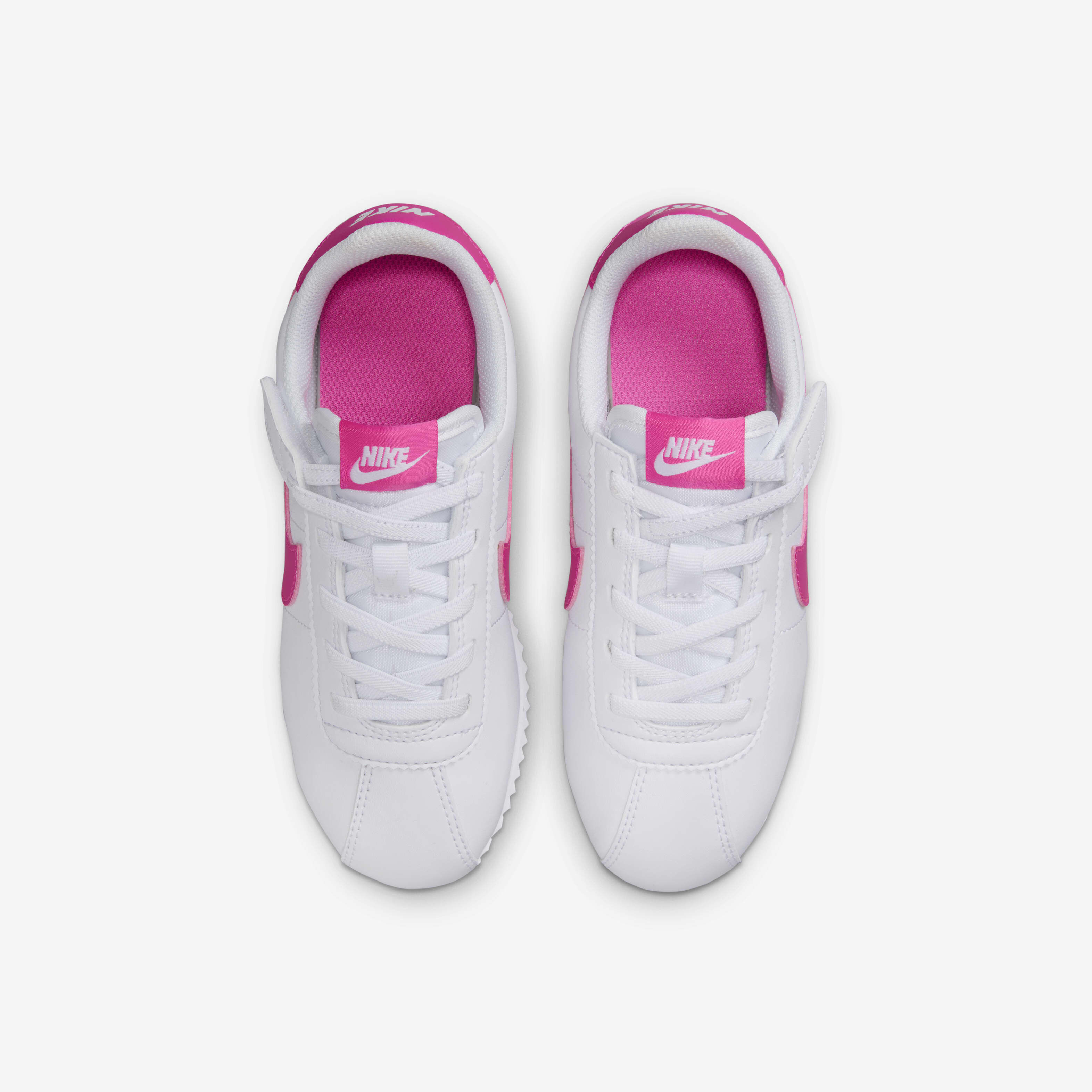 Buy Nike Cortez EasyOn Younger Kids Shoes White Laser Fuchsia Nike Saudi Official