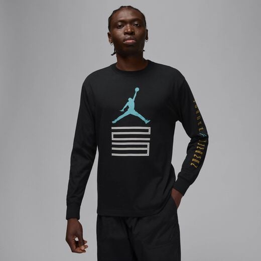 Jordan Long Sleeves Shirts-JRDN, Jordan Brooklyn, Men's AJ11 Graphic Long-Sleeve T-Shirt