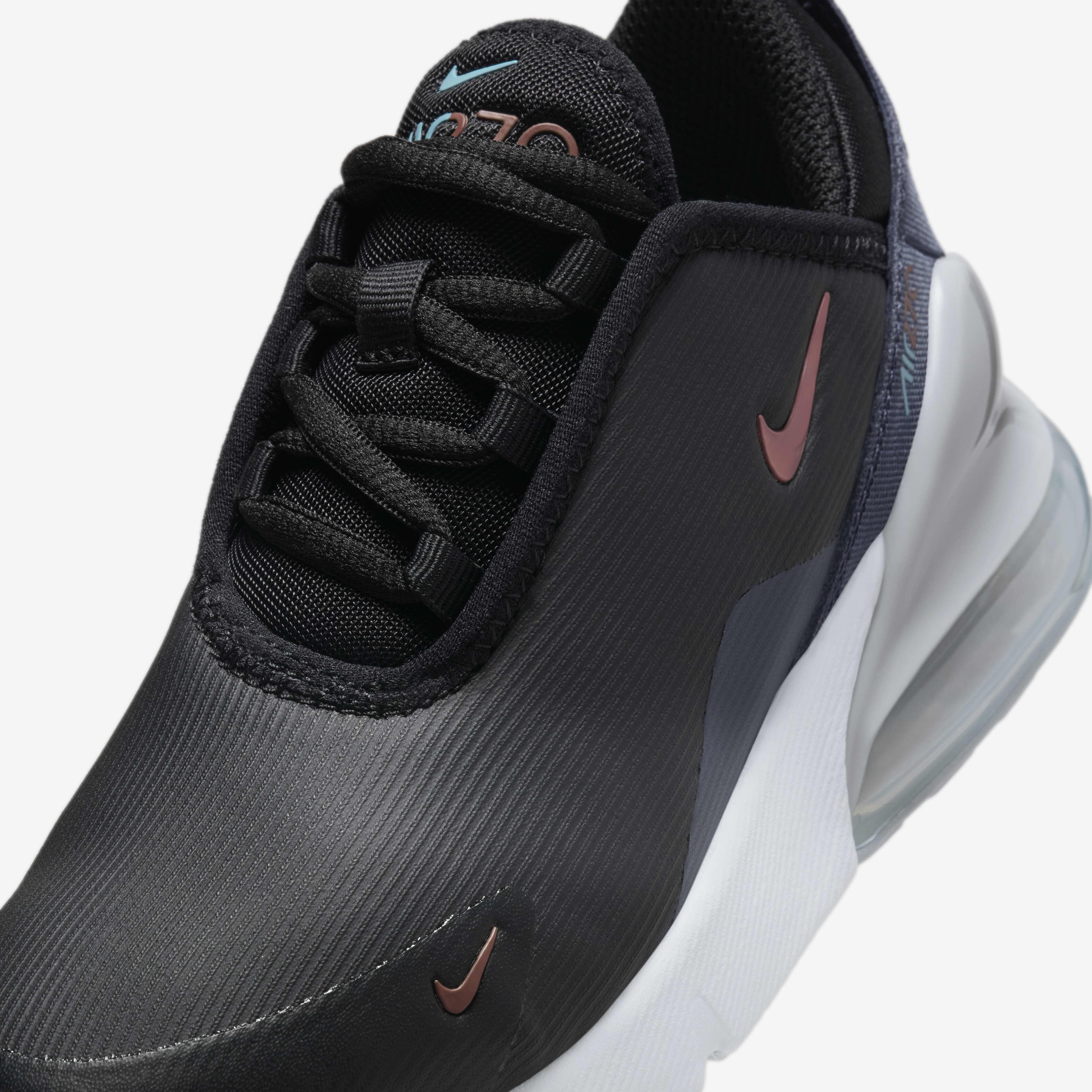Buy Nike Air Max 270 Younger Kids Shoes Black Thunder Blue Wolf Grey Dark Pony Nike Saudi Official