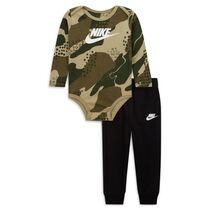 Nike Sportswear Club Camo Bodysuit and Pants Set