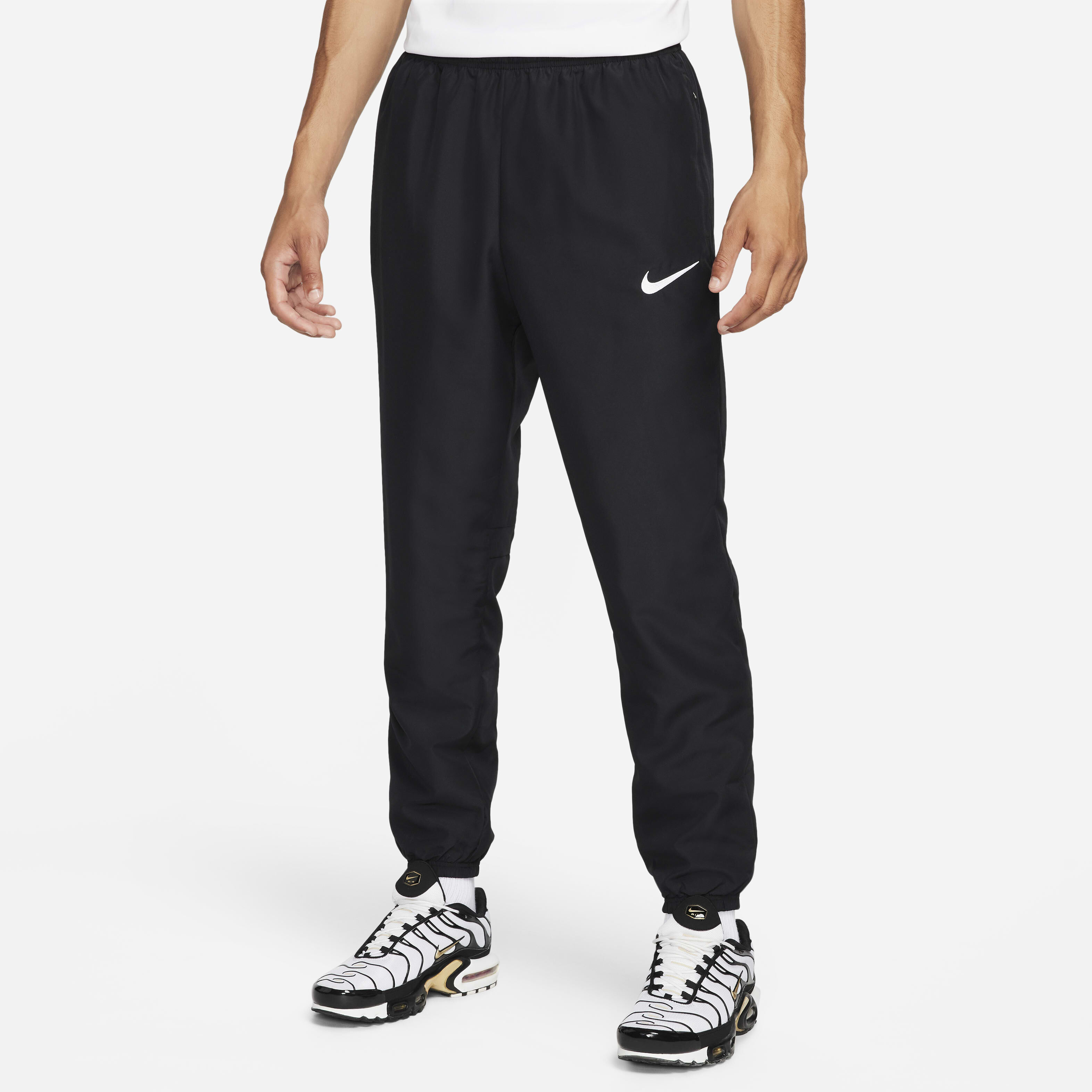 Buy Nike Academy Men s Dri FIT Football Pants Black Black White Nike Saudi Official