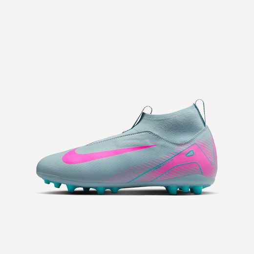 Kids' Football Artificial Grass Shoes-Nike, Nike Jr. Mercurial Superfly 10 Academy, Younger/Older Kids' AG High-Top Football Boot