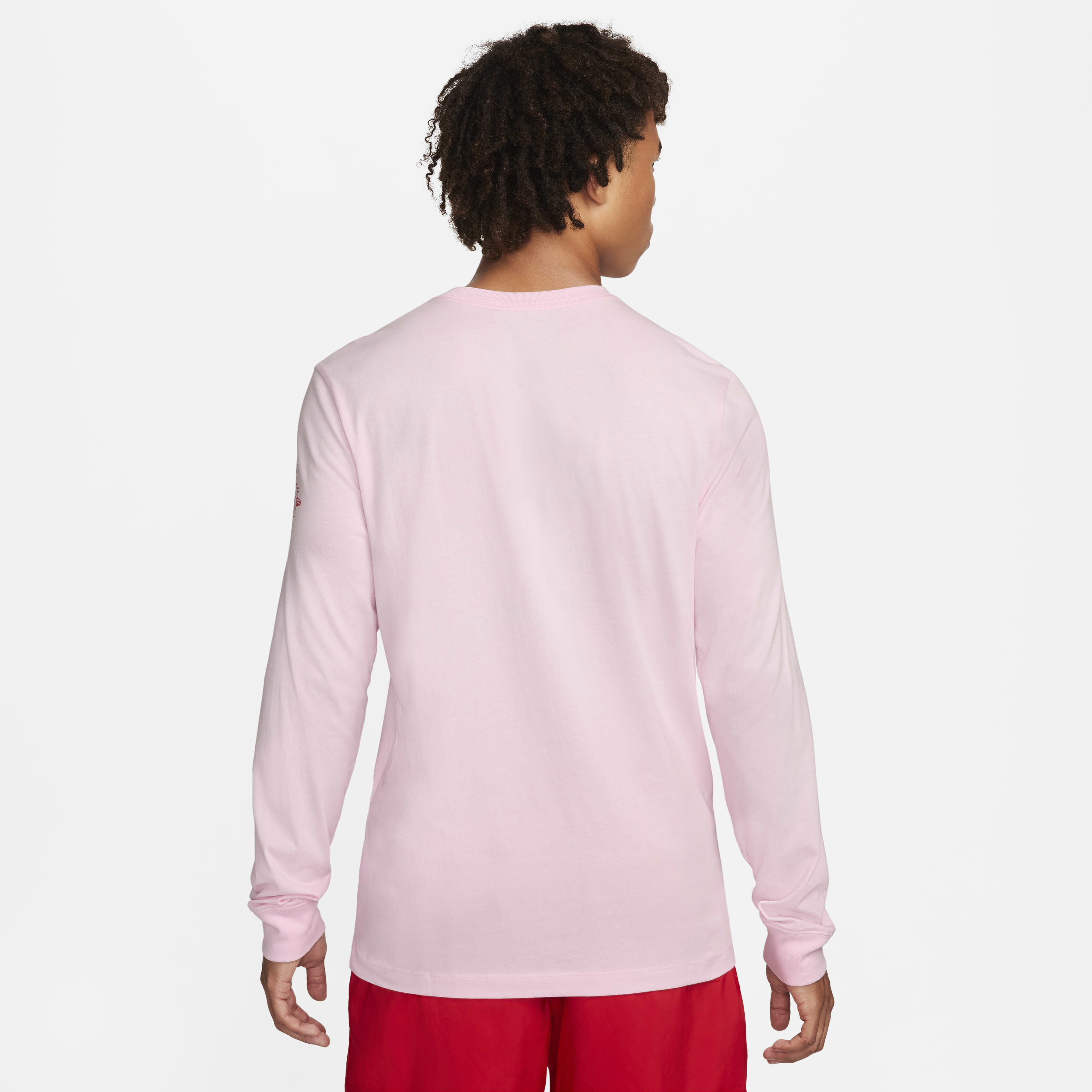 long sleeve pink nike shirt