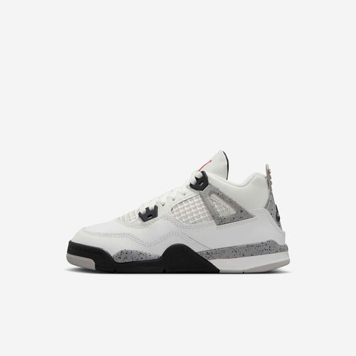 New In Kids'-JRDN, Jordan 4 Retro 'White Cement', Younger Kids' Shoes