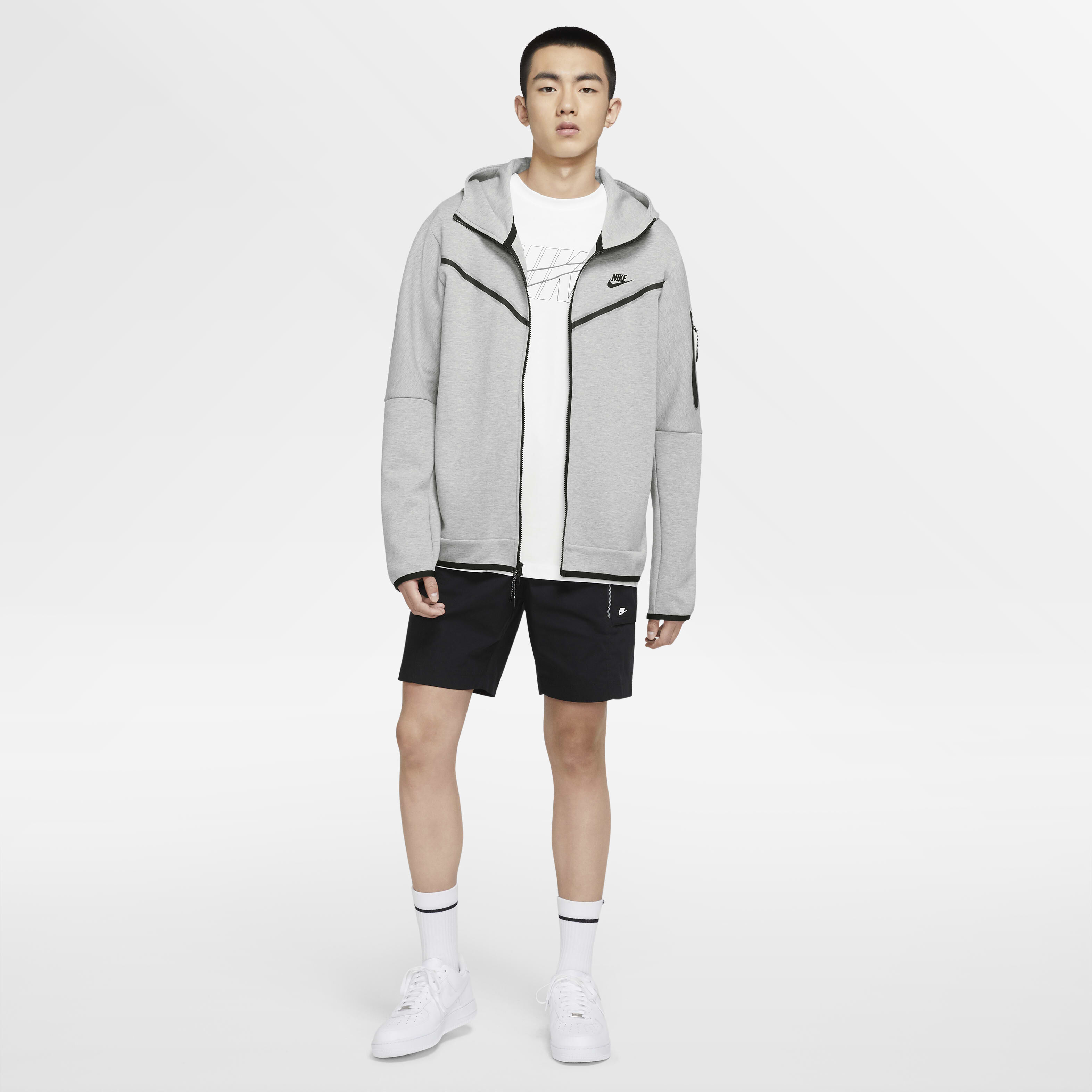 Nike tech fleece windbreaker in grey clearance