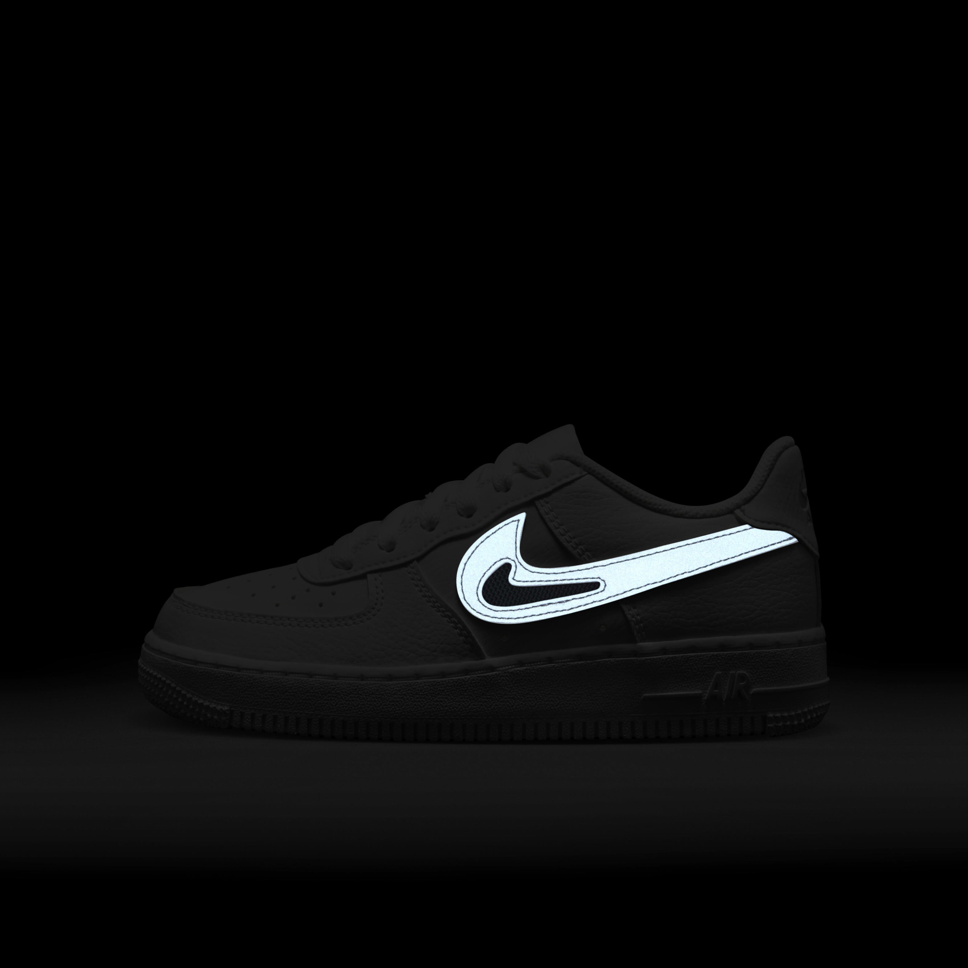 nike air force 1 reflective black