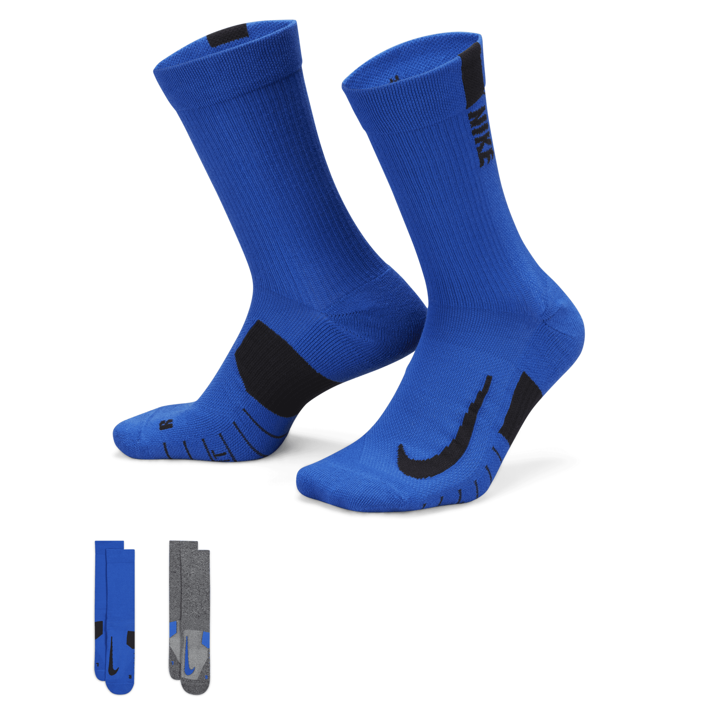 black and blue nike elite socks