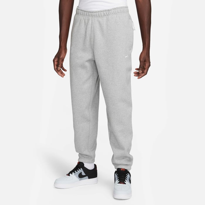 Buy Nike Solo Swoosh Men's Fleece Trousers Dark Grey Heather