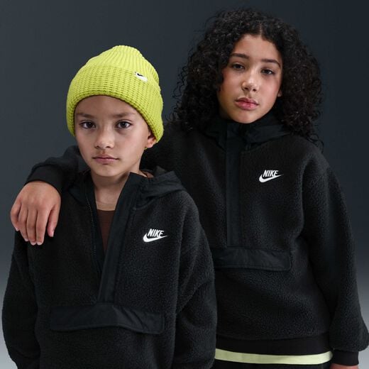 Hoodies & Sweatshirts-Nike, Nike Sportswear Club Fleece, Older Kids' Loose 1/4-Zip Hoodie