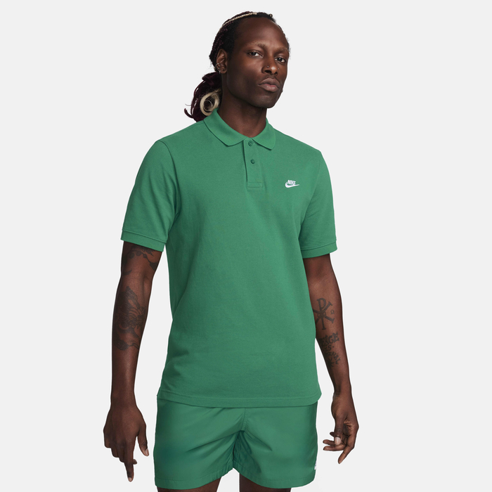 Buy Nike Club Men's Short-Sleeve Polo Malachite/White Nike