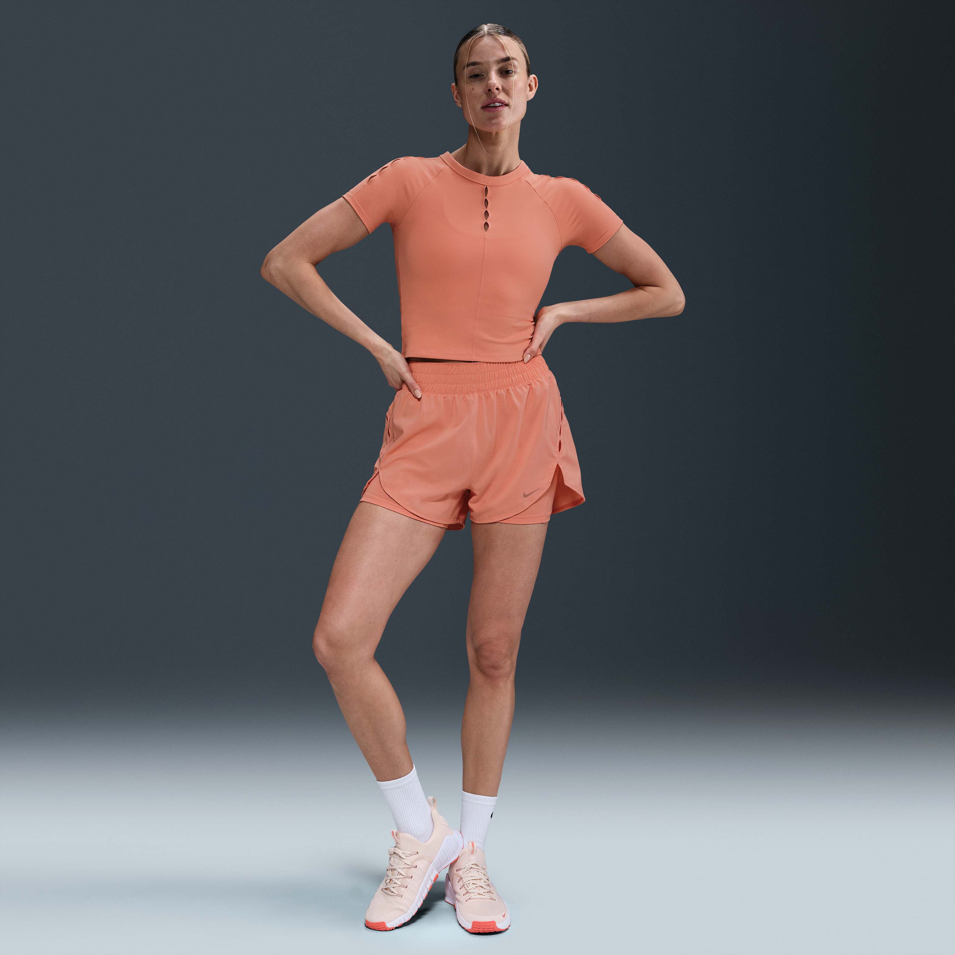 ★ Nike★ One Classic Dry Fit Short Sleeve Top W Apricot Ag Nike One Classic Women's Dri-FIT Short-Sleeve Top. Nike AU
