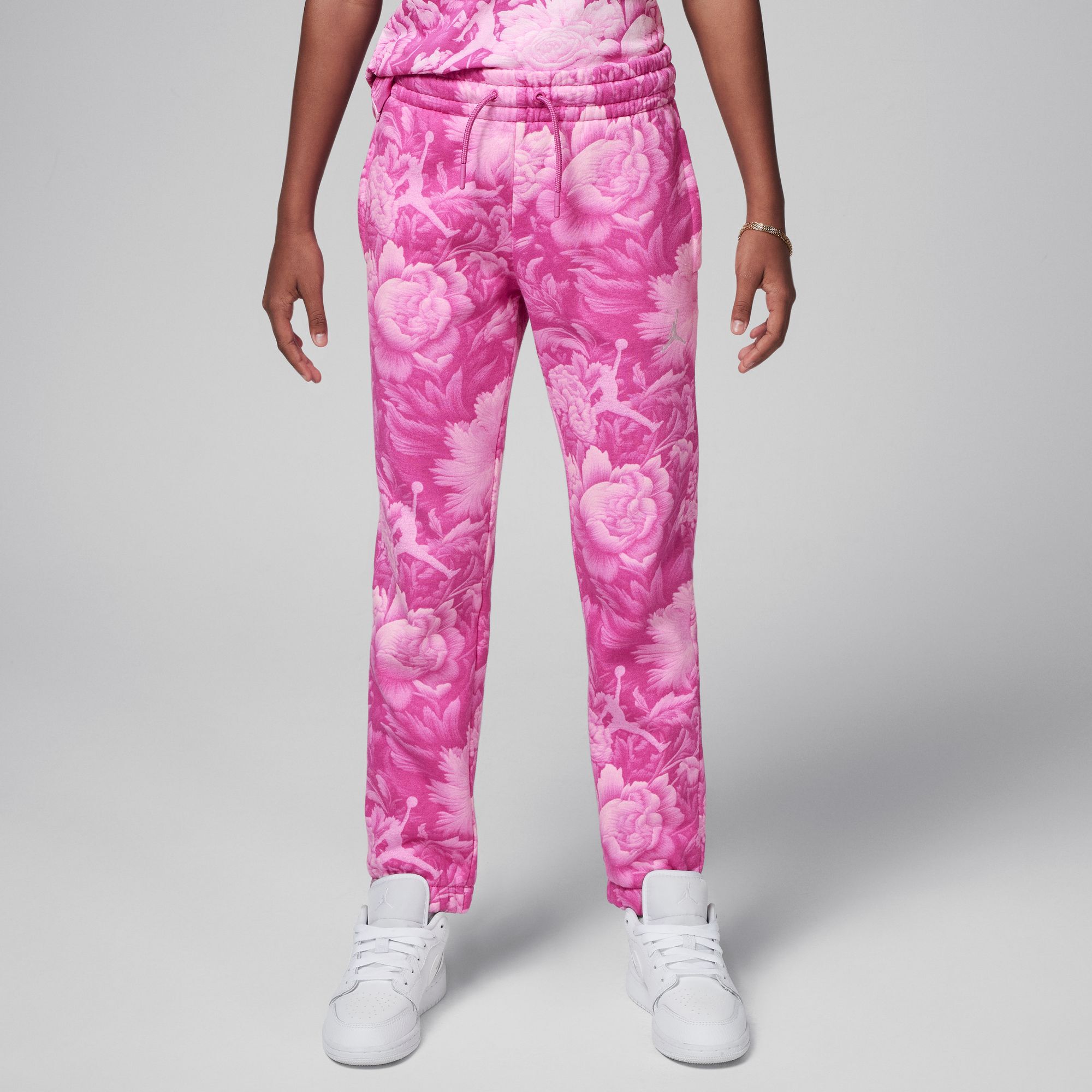 Buy Jordan Brooklyn Essentials Big Kids Floral Printed Pants Fire Pink Nike Saudi Official