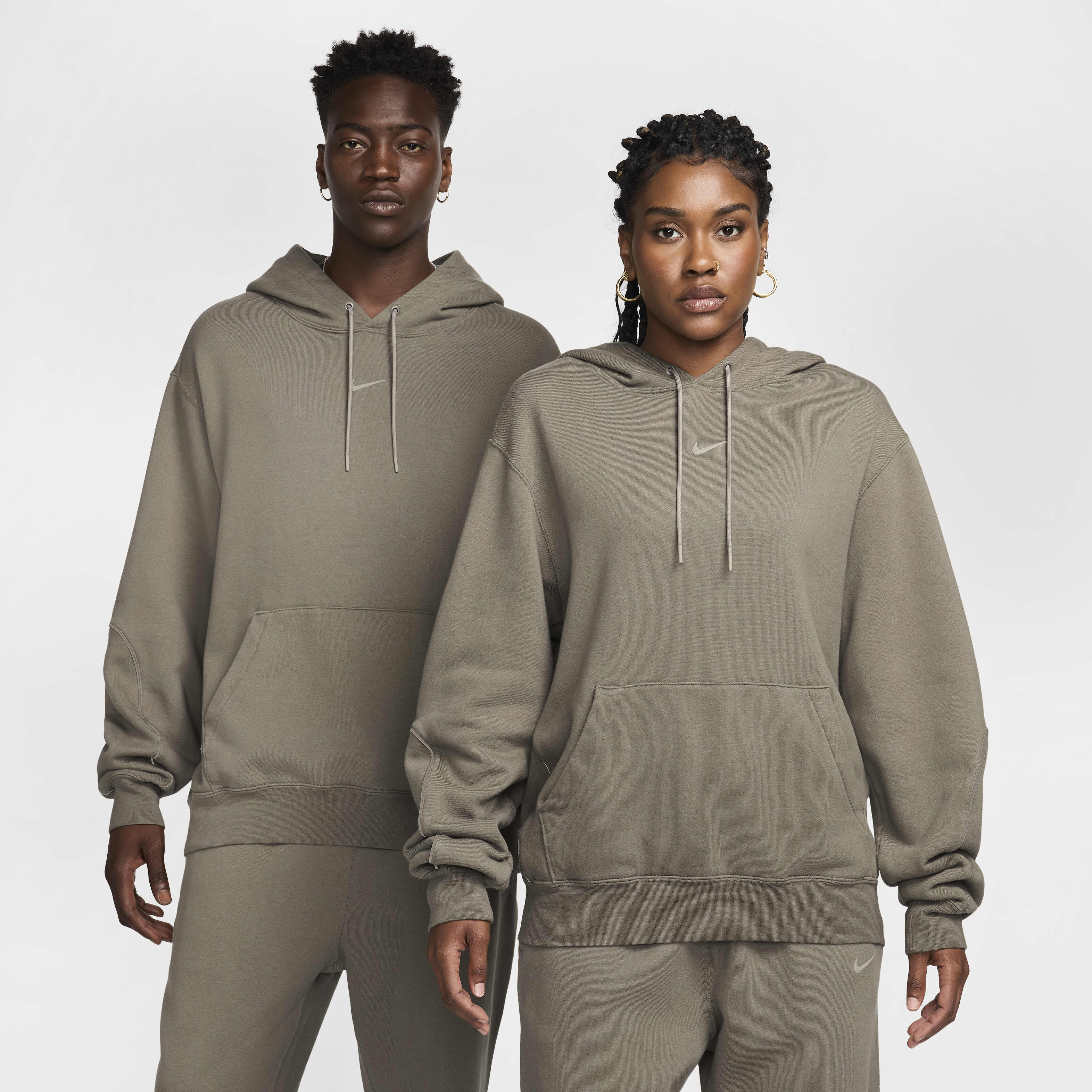 olive gray nike hoodie