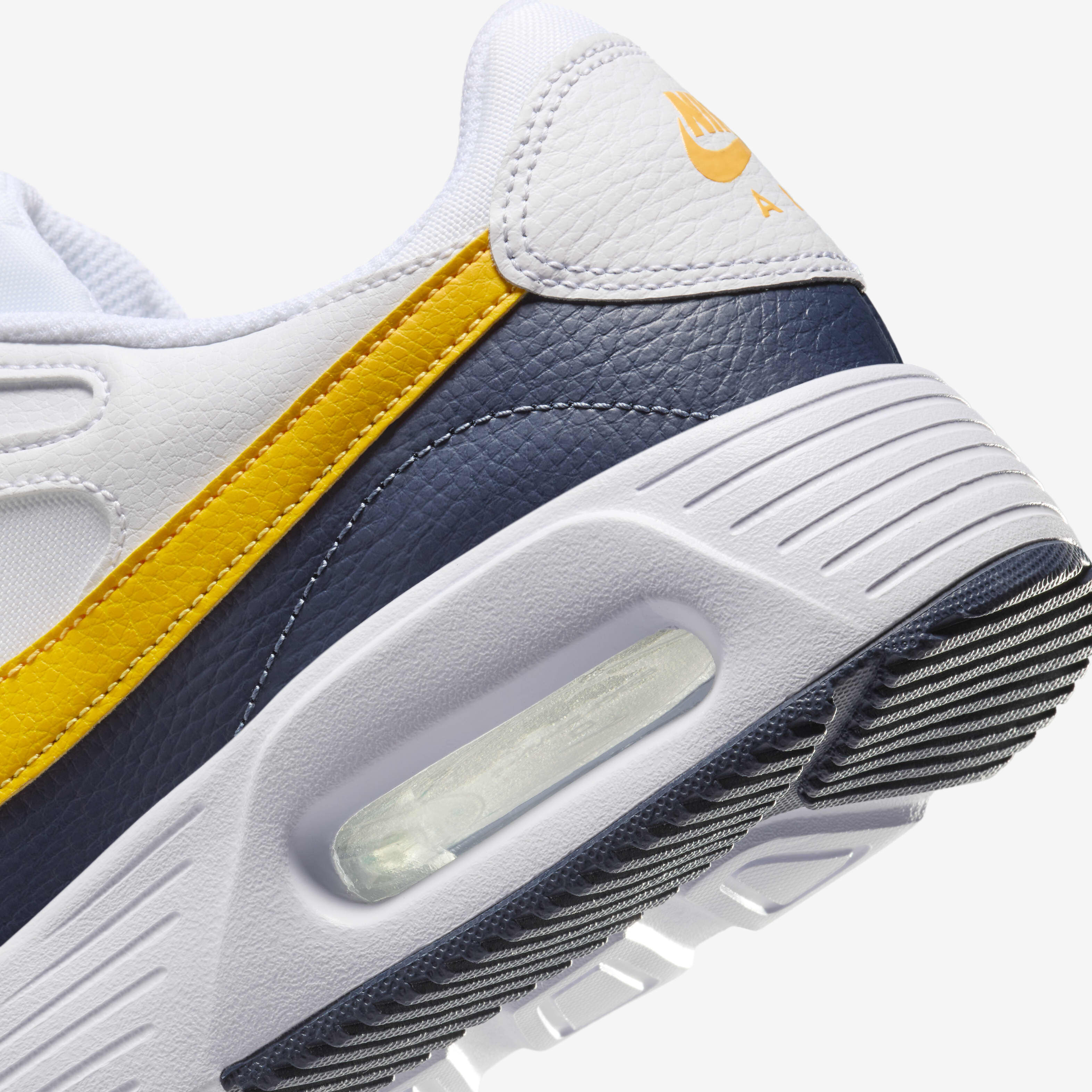 Nike air max 90 essential white/tour yellow-blue recall cheap