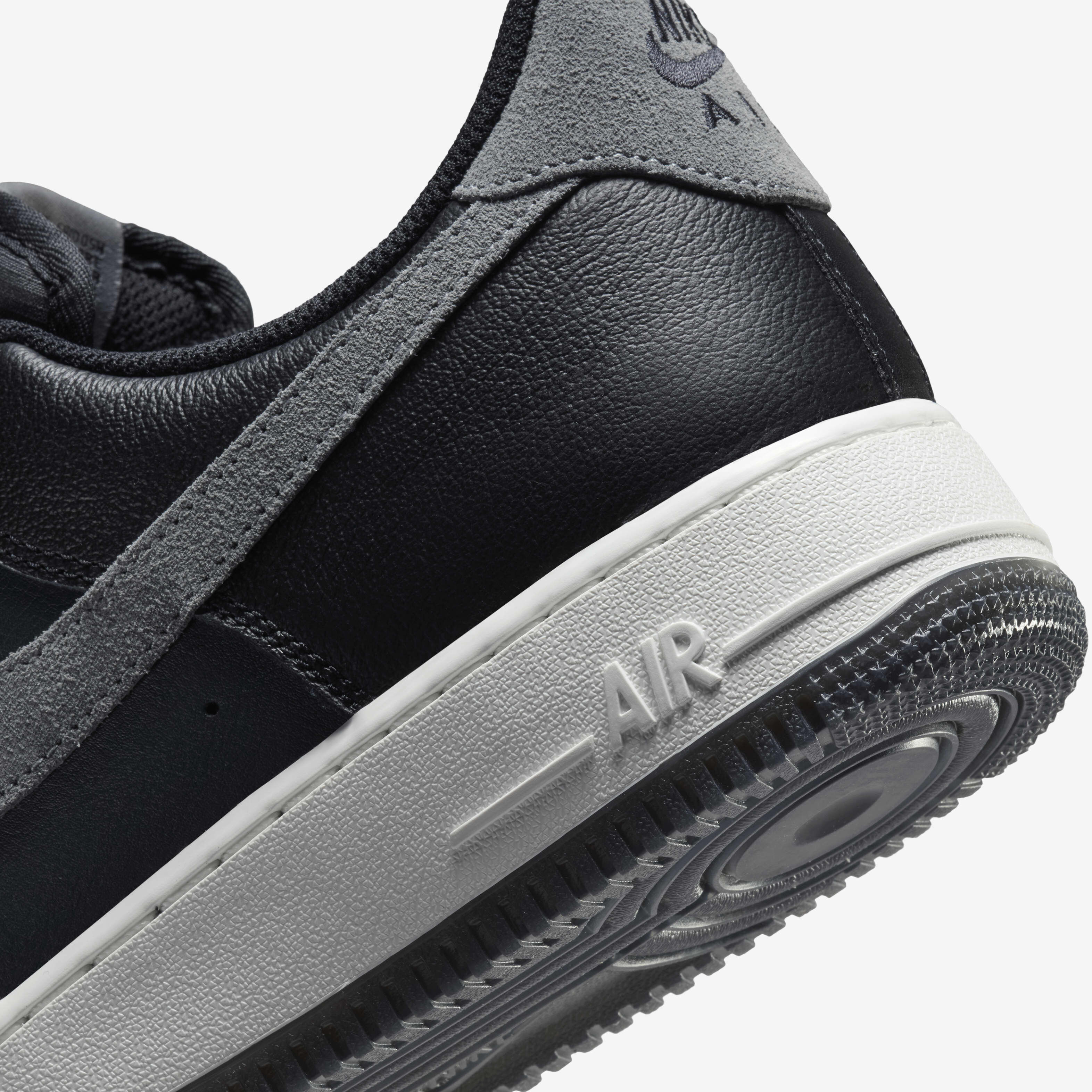 Nike air force 1 07 lv8 trainer black / clear grey / dark grey outlet