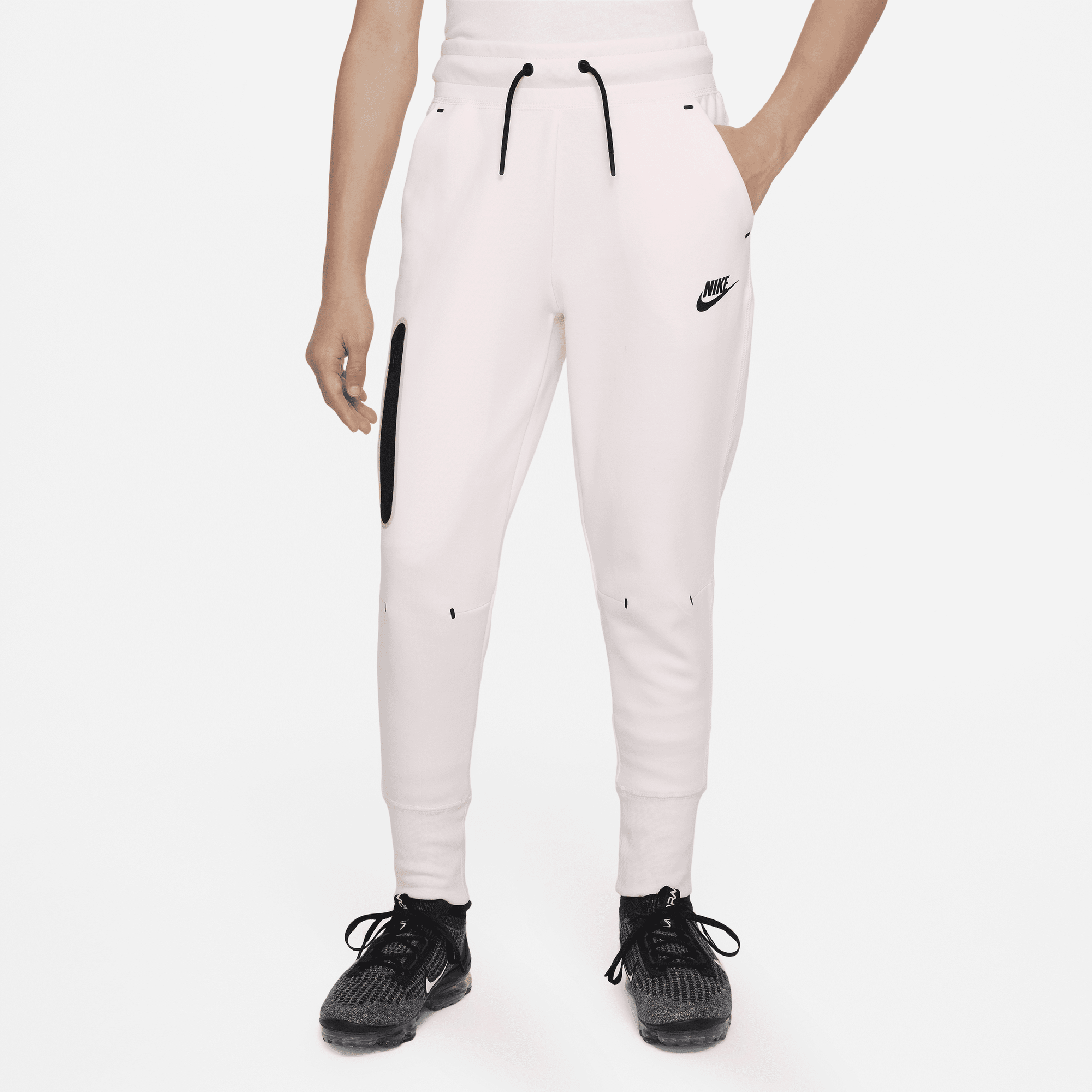 Nike tech fleece pants cheap white