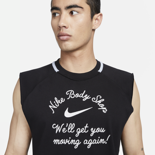 Nike fitted sleeveless sales shirt