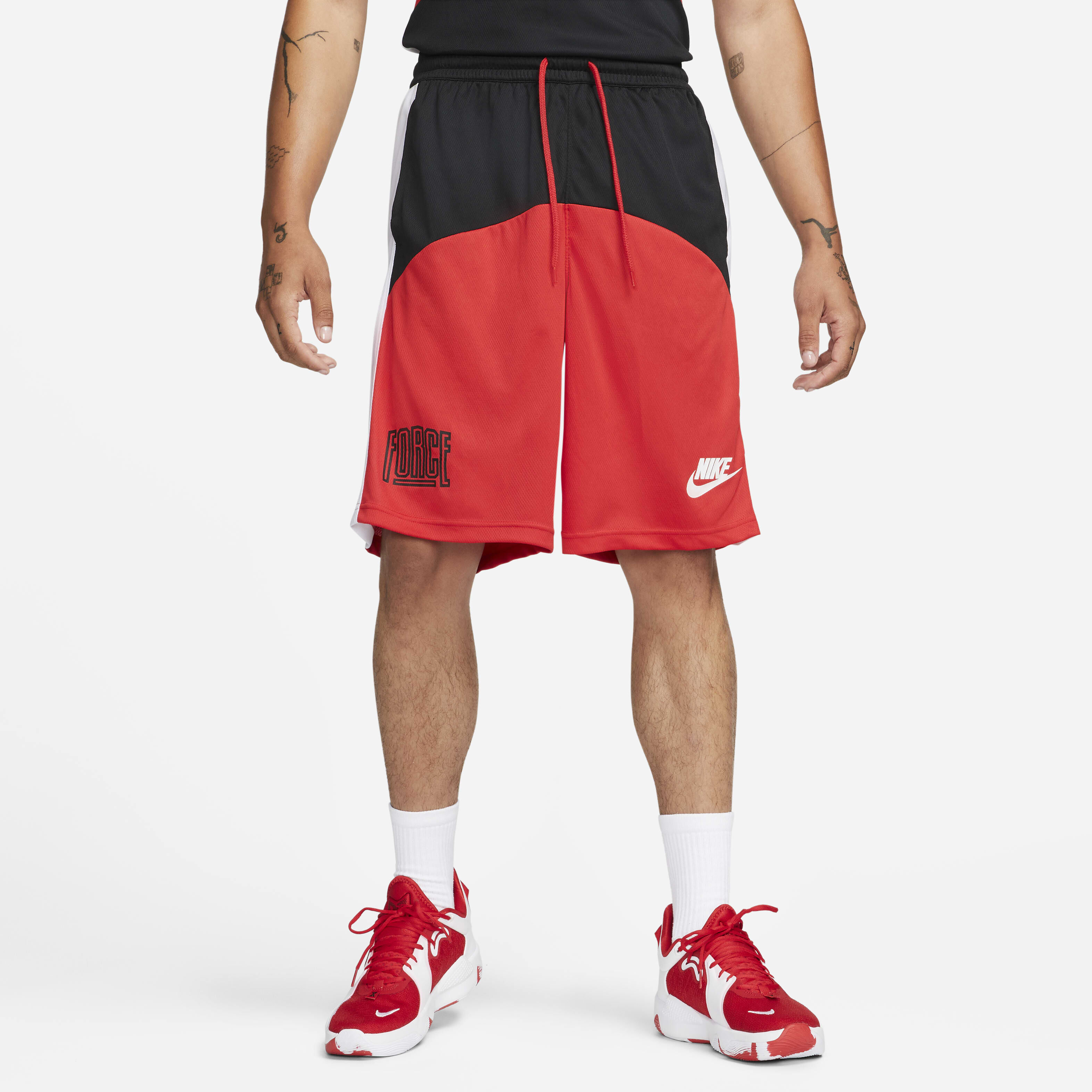Buy Nike Starting 5 Men s Dri FIT 28cm approx. Basketball Shorts Black University Red White White Nike Saudi Official