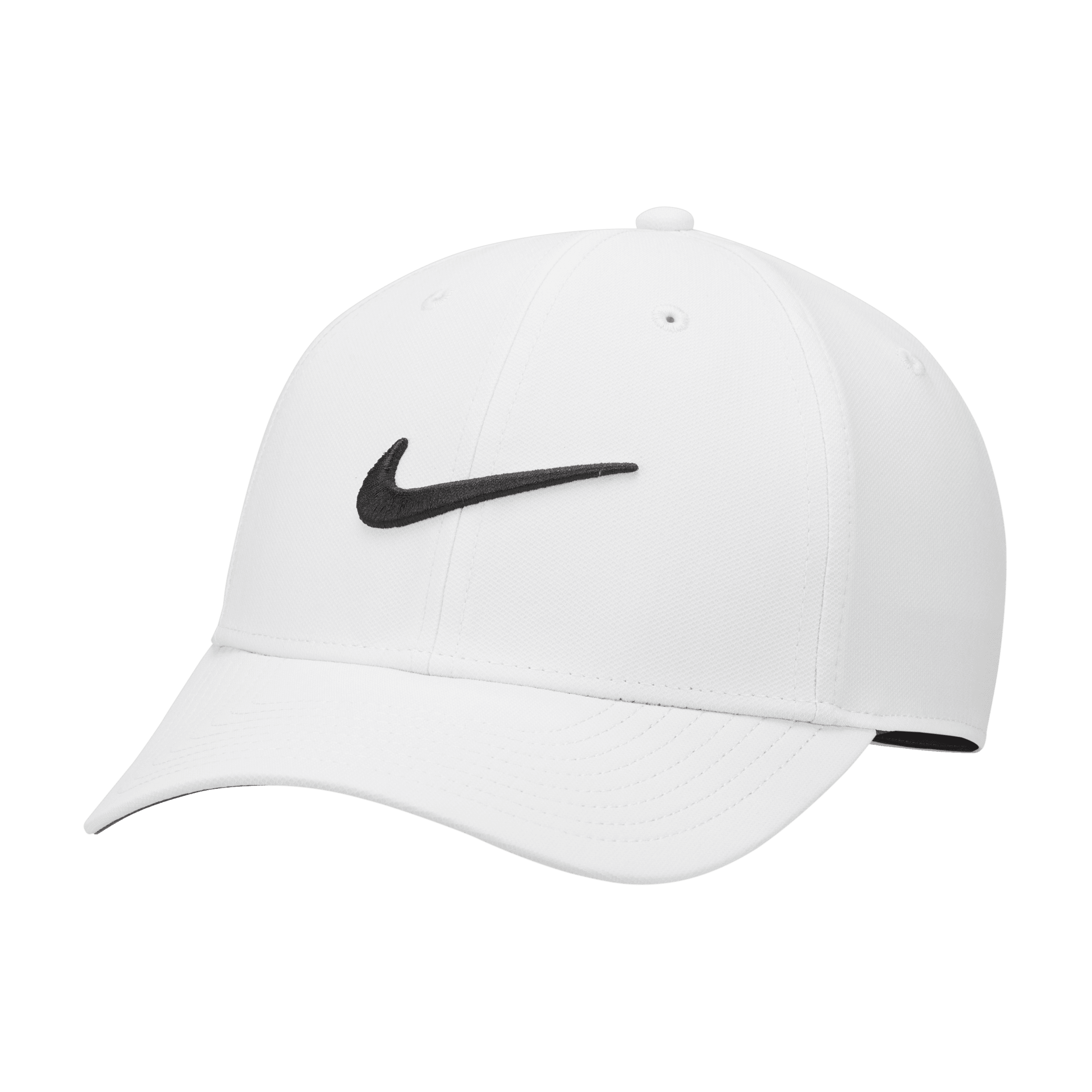 White nike hat with black swoosh discount