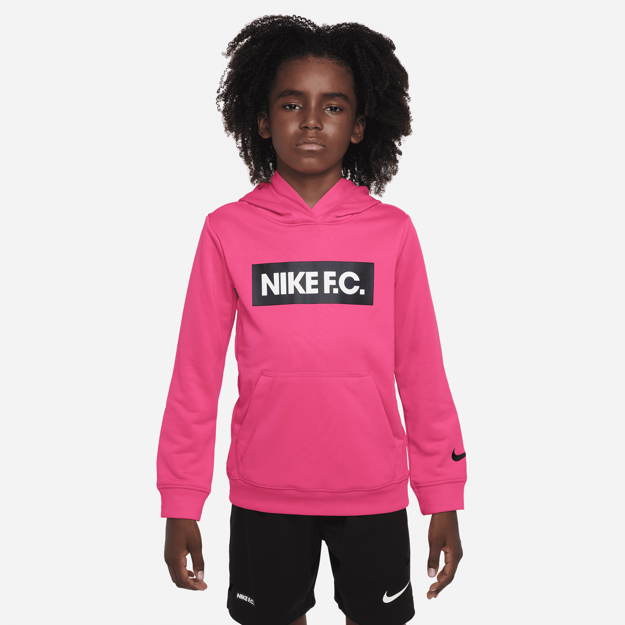 Pink nike fc hoodie shop