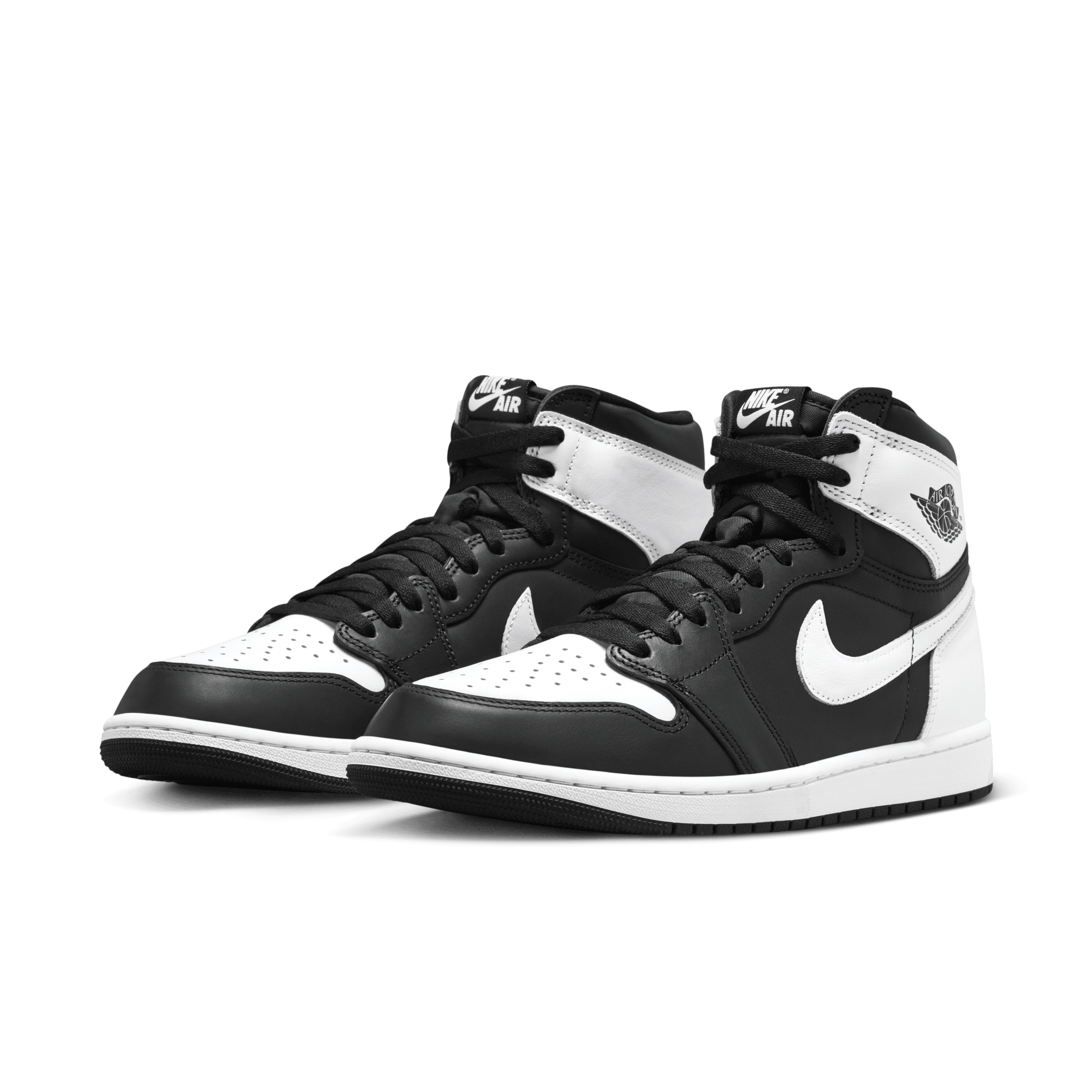 Jordan 1 black cheap white swoosh