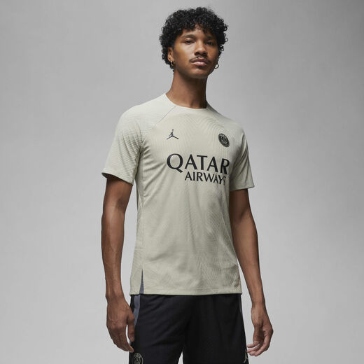 Psg Jordan T-Shirts & Tops-JRDN, Paris Saint-Germain Strike Elite Third, Men's Jordan Dri-FIT ADV Football Short-Sleeve Knit Top