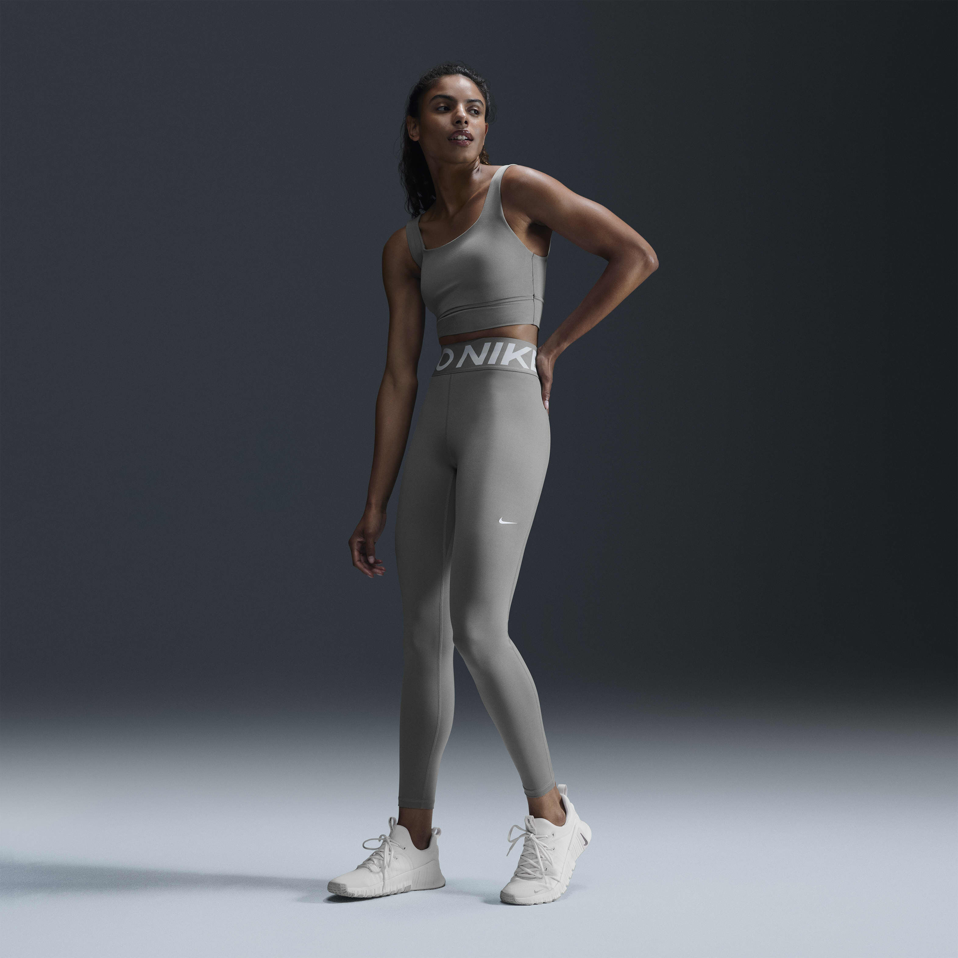 Nike high waisted leggings grey cheap
