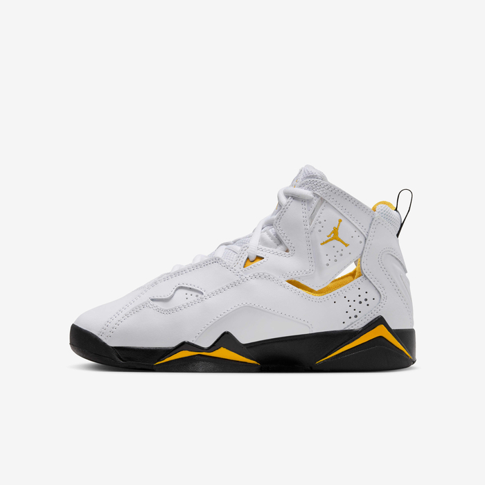 Buy Jordan True Flight Older Kids' Shoes White/Yellow Ochre