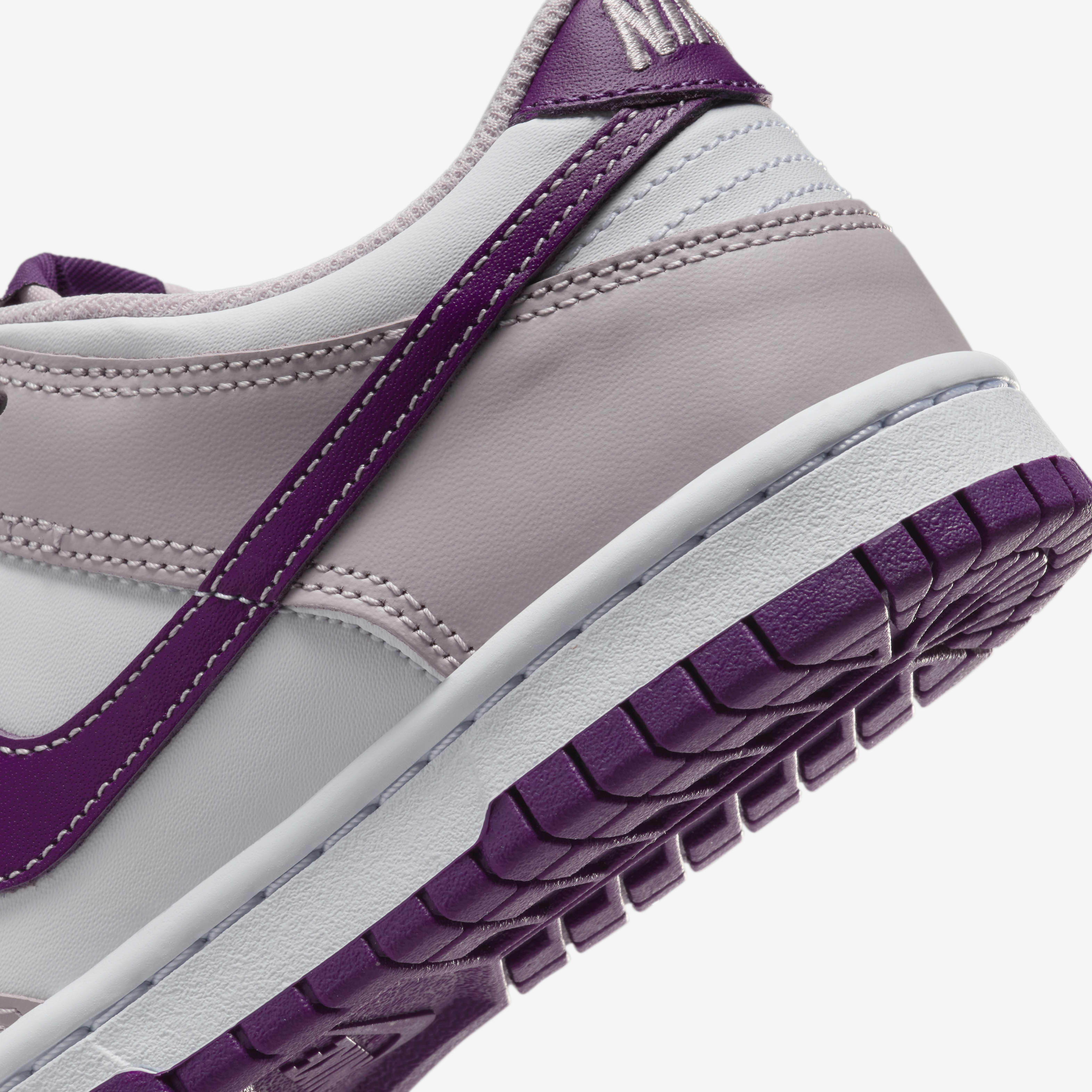 Buy Nike Dunk Low Older Kids' Shoes - White/Platinum Violet