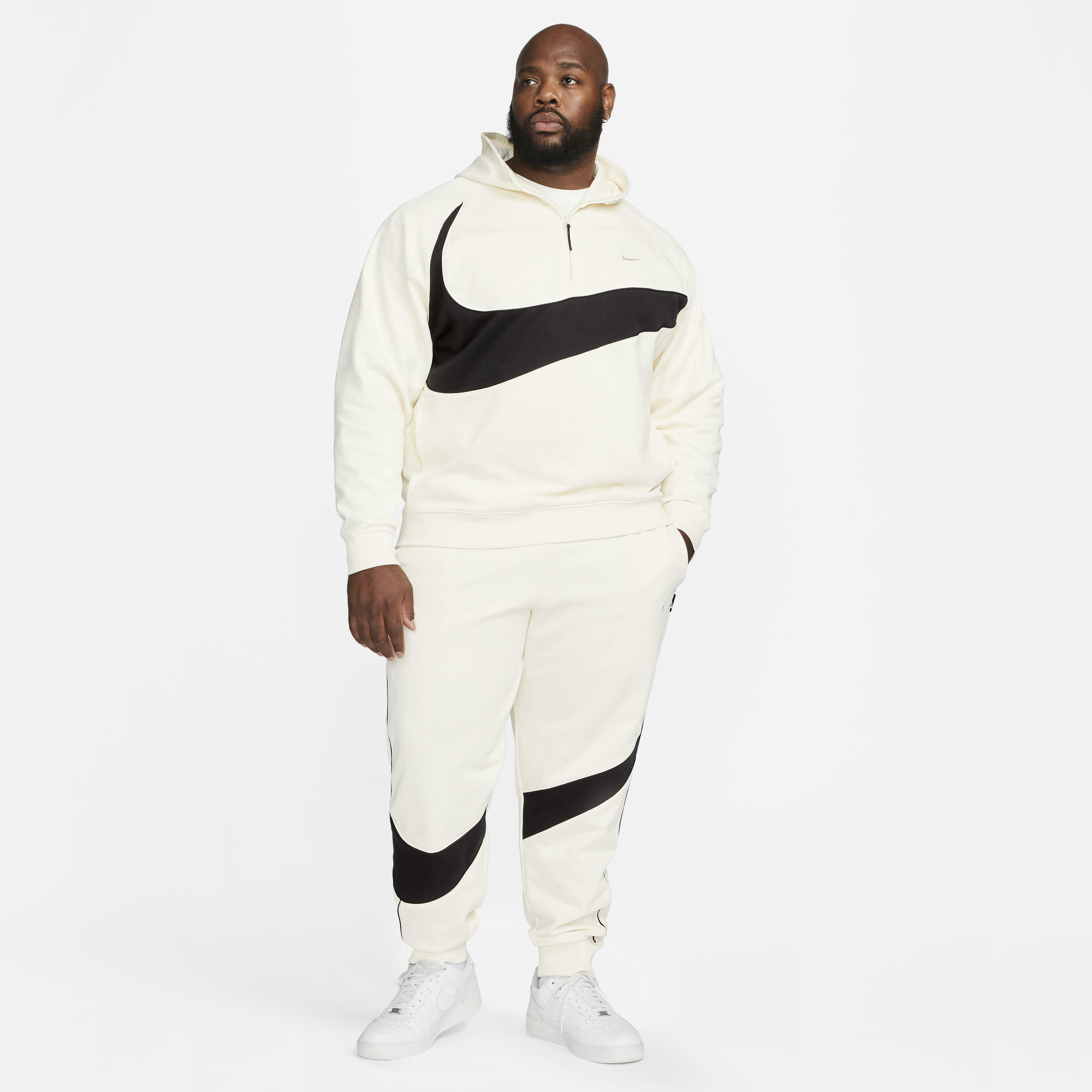 Nike hoodie with swoosh and nike swoosh logo trousers 2025